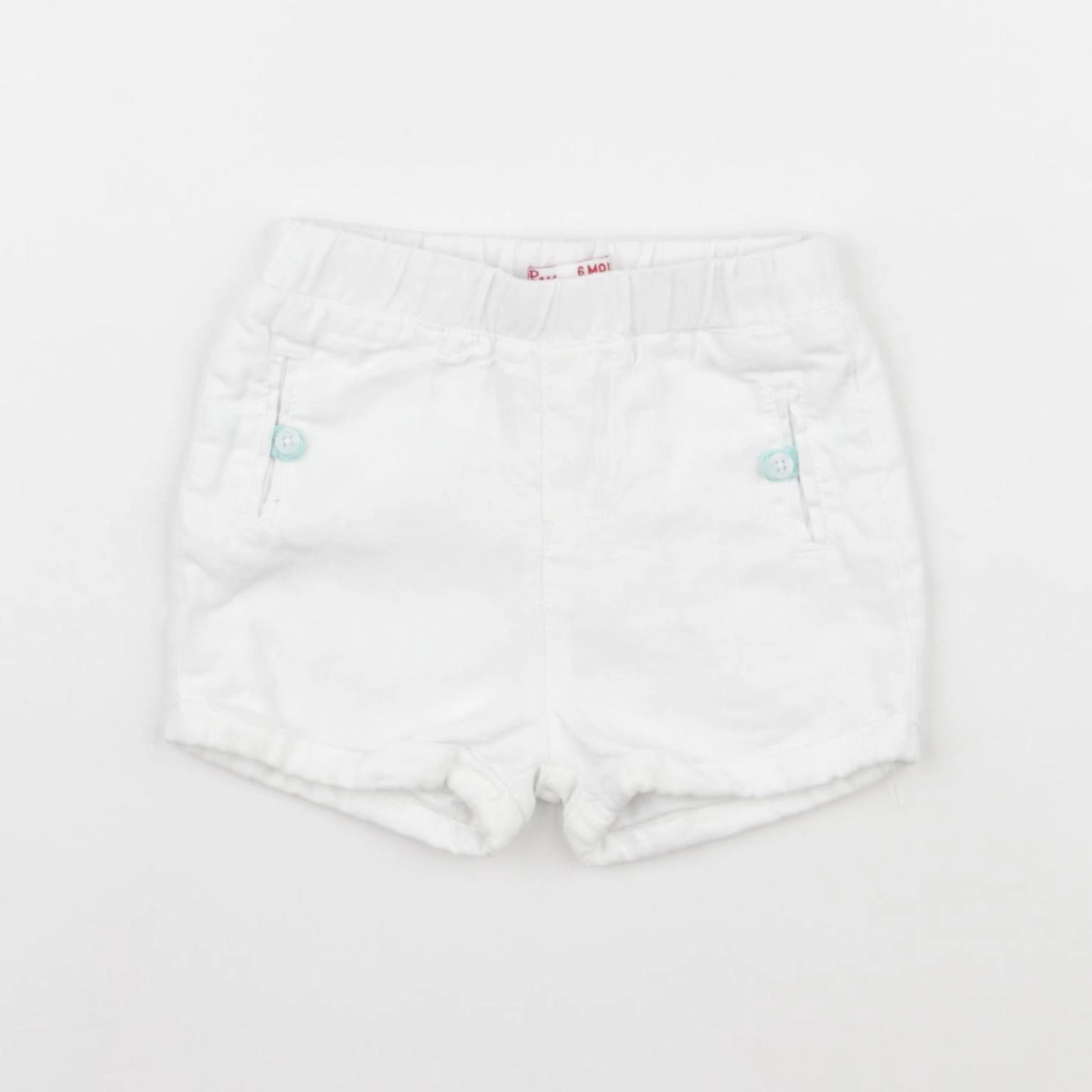 DPAM - short blanc - 6 mois