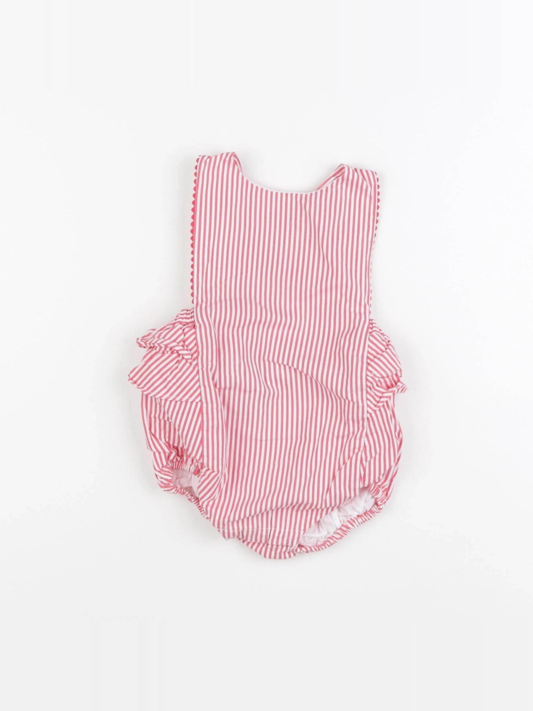 Jacadi - combinaison blanc, rose - 12 mois