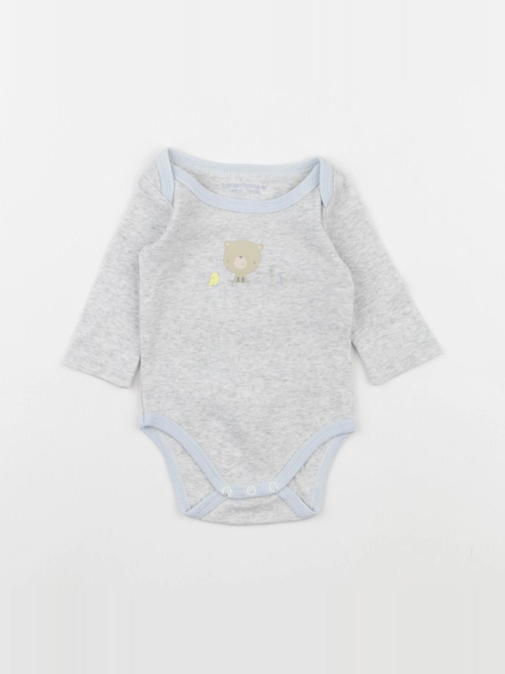 Sergent Major - body gris - 1 mois