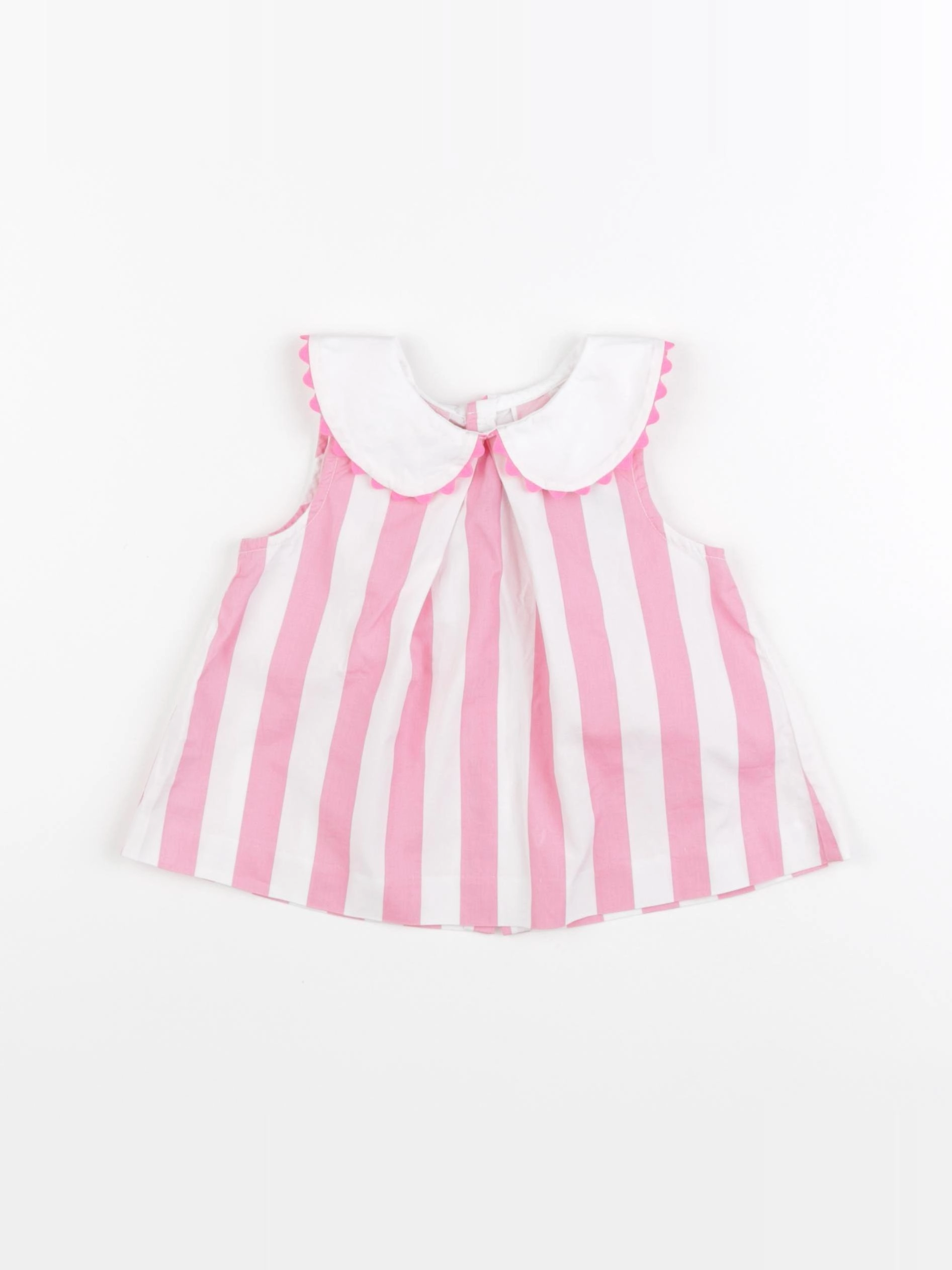 Jacadi - blouse blanc, rose - 18 mois