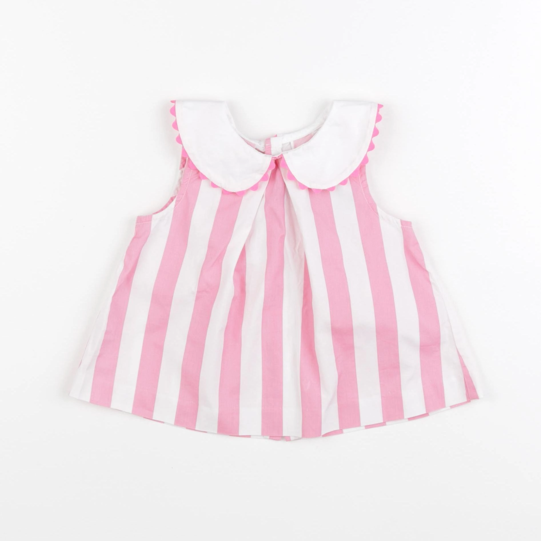 Jacadi - blouse blanc, rose - 18 mois
