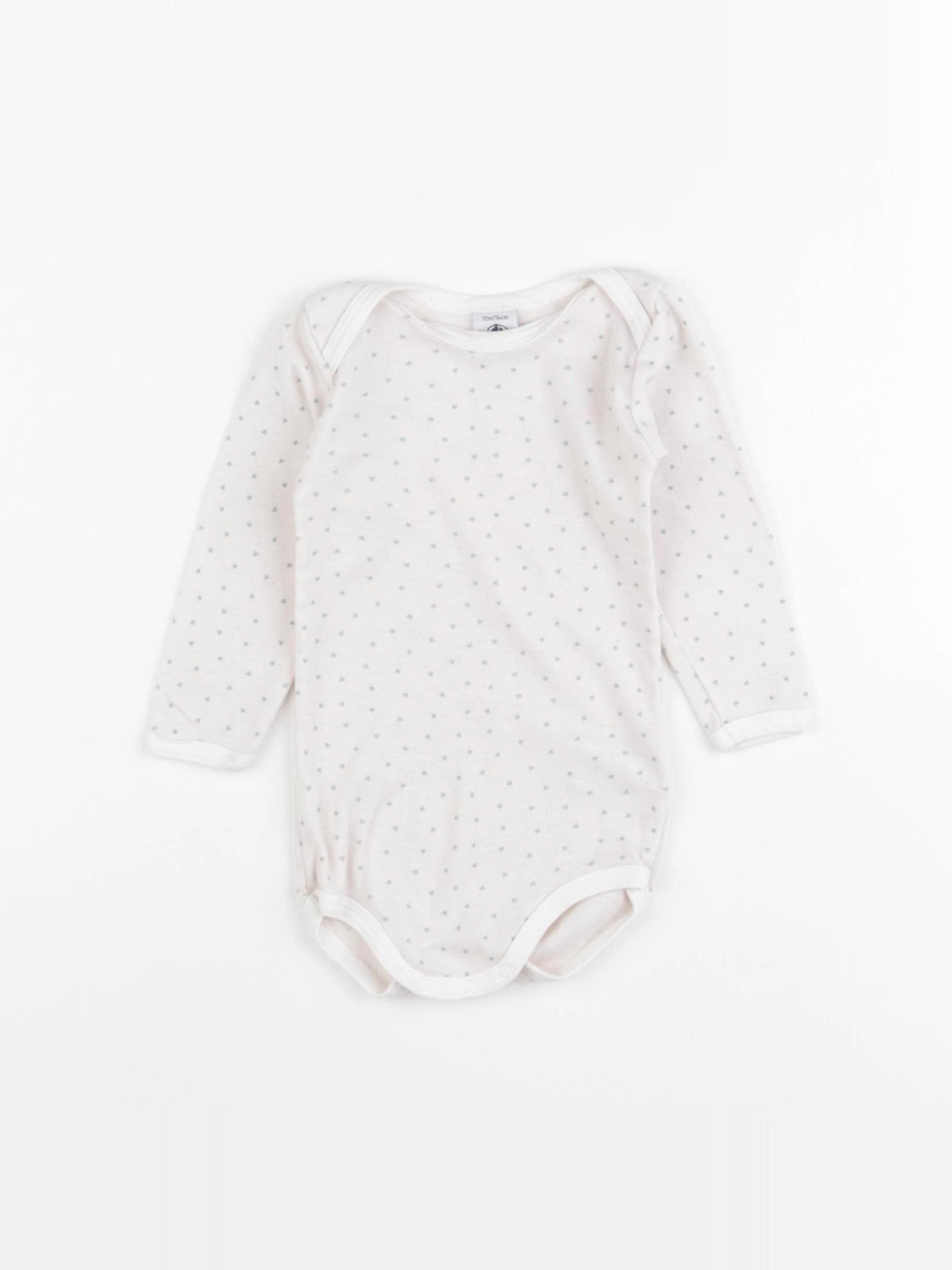 Petit Bateau - body beige - 12 mois