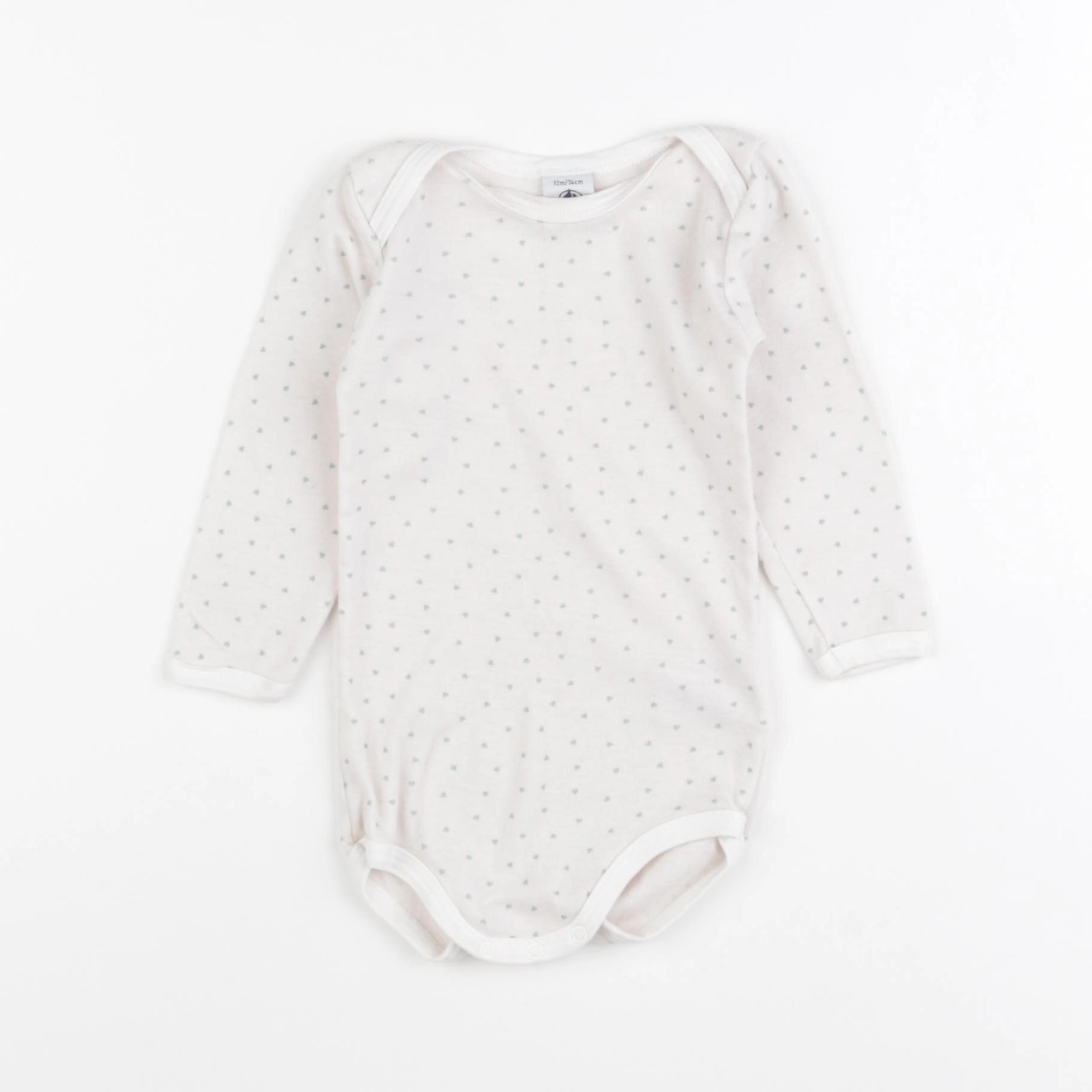 Petit Bateau - body beige - 12 mois