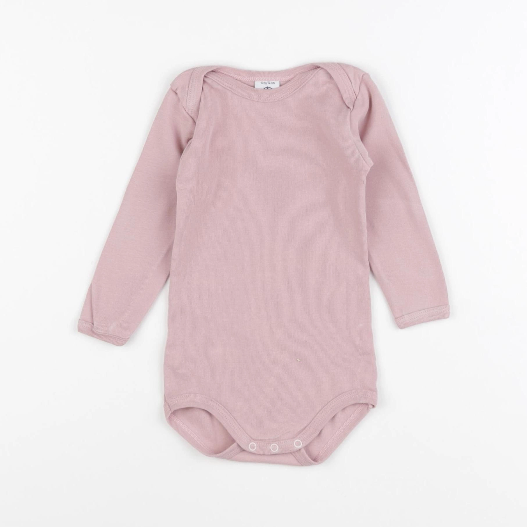 Petit Bateau - body rose - 12 mois