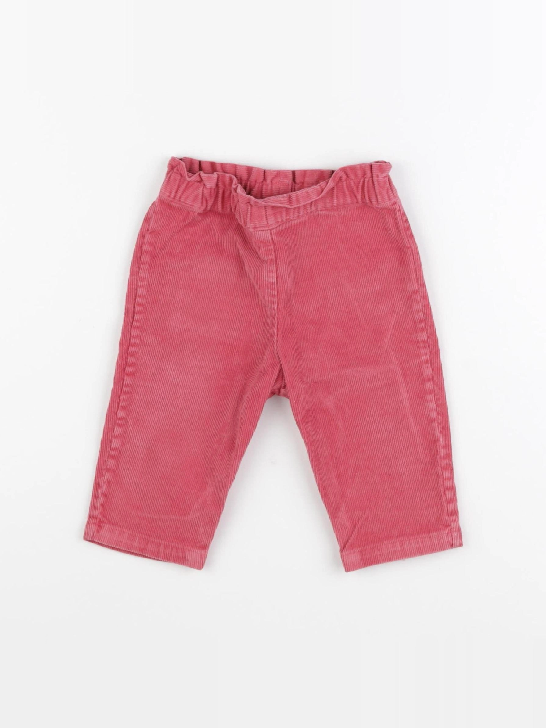 Bonton - pantalon rose - 12 mois