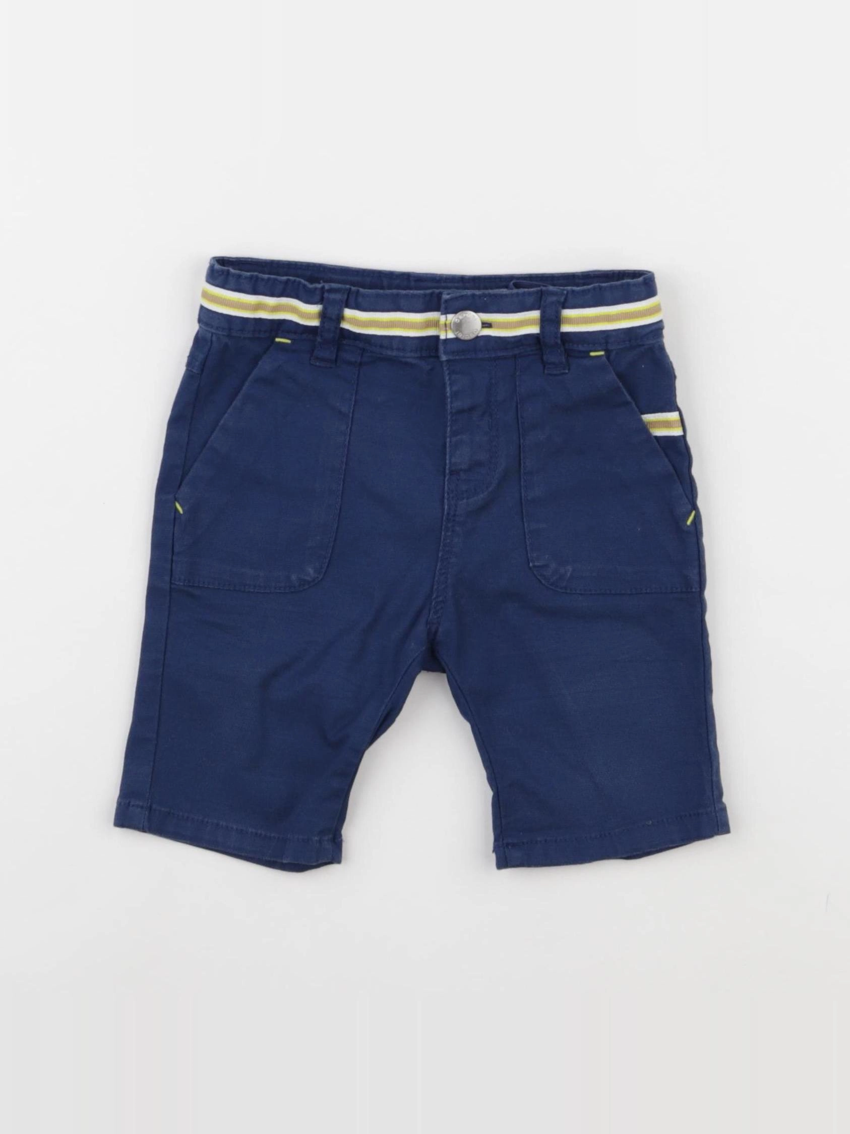 Obaïbi - short bleu - 12 mois