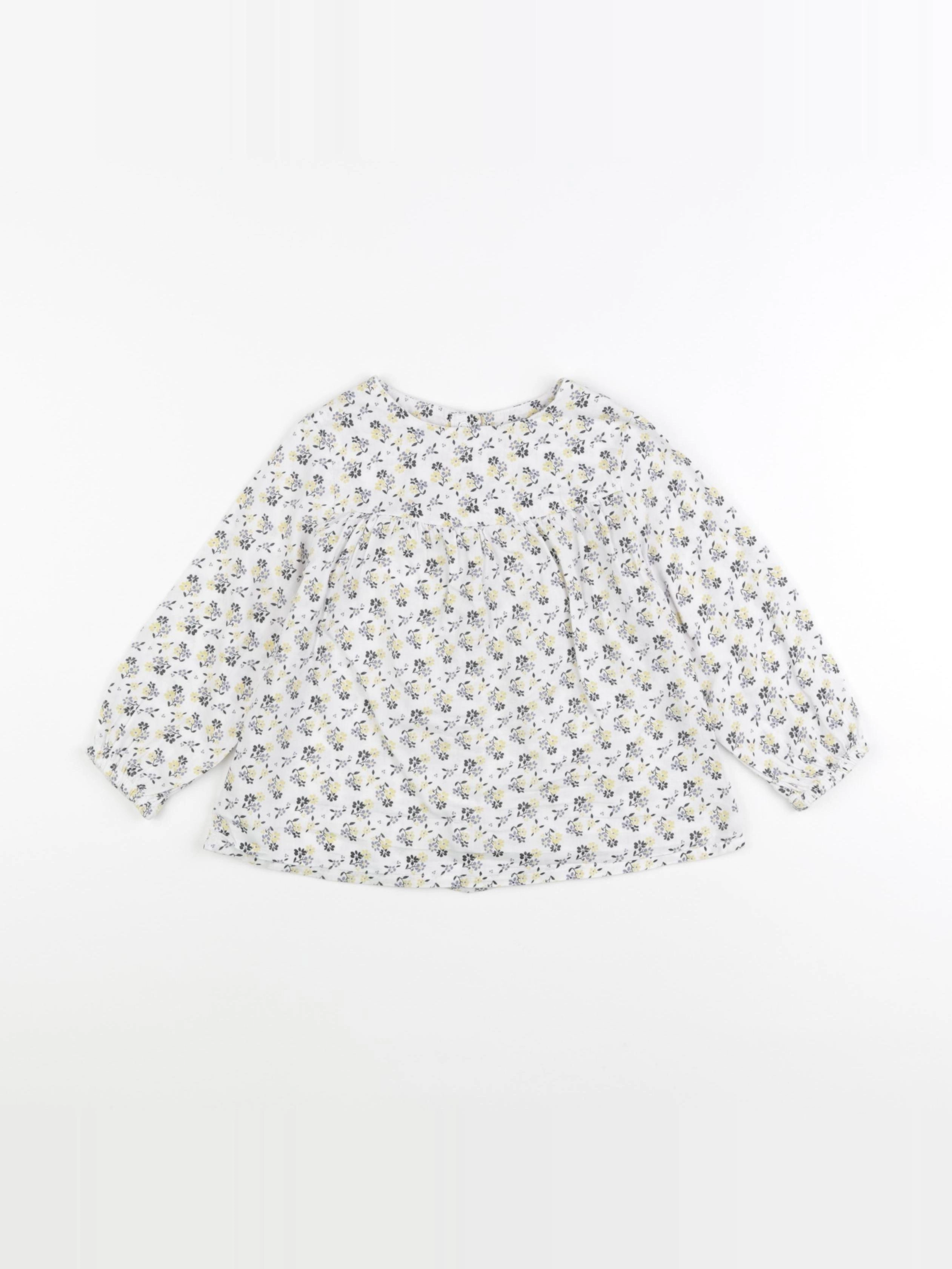 Tape à l'oeil - blouse blanc, jaune - 24 mois