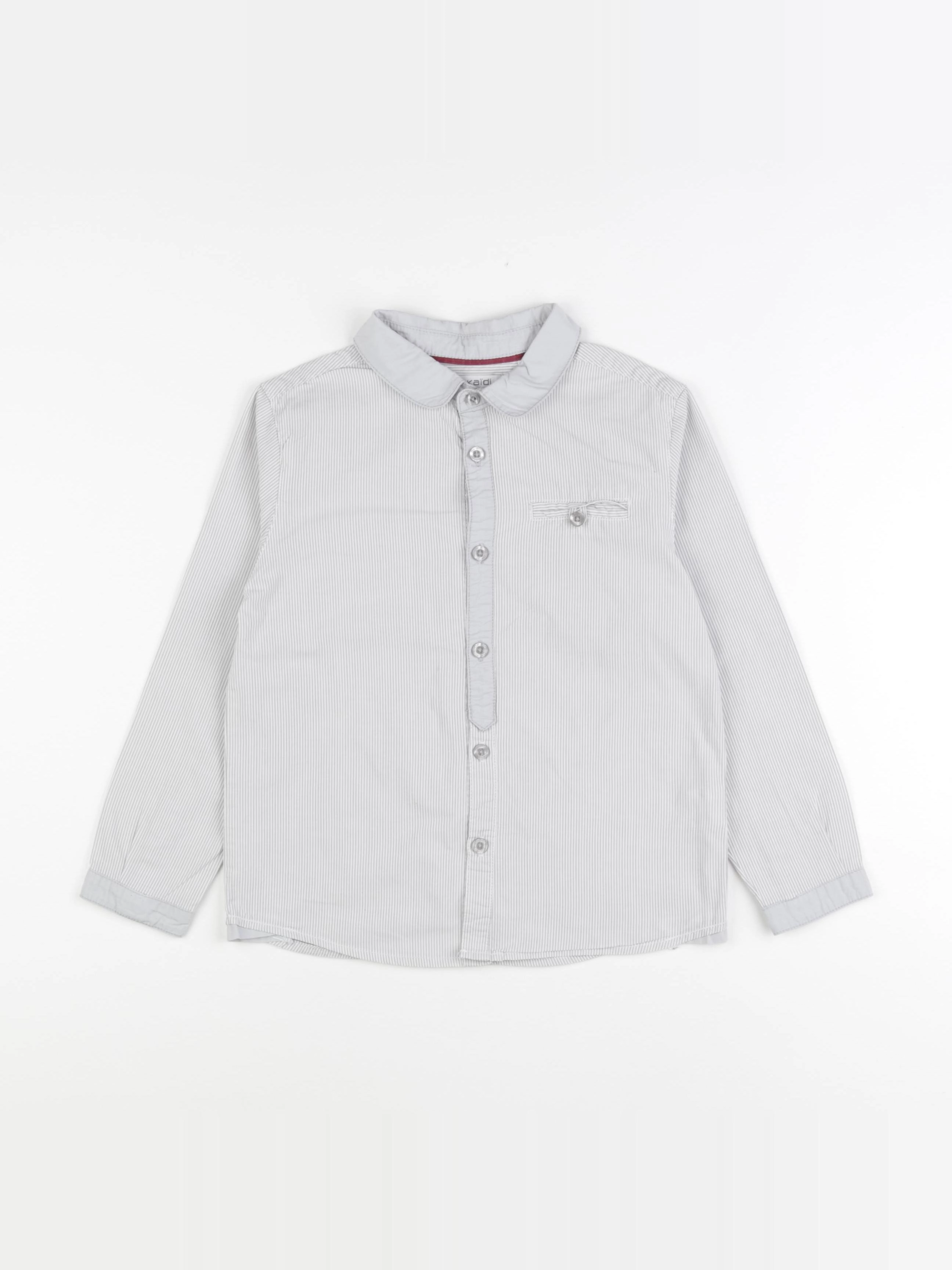 Okaidi - chemise blanc, bleu - 6 ans