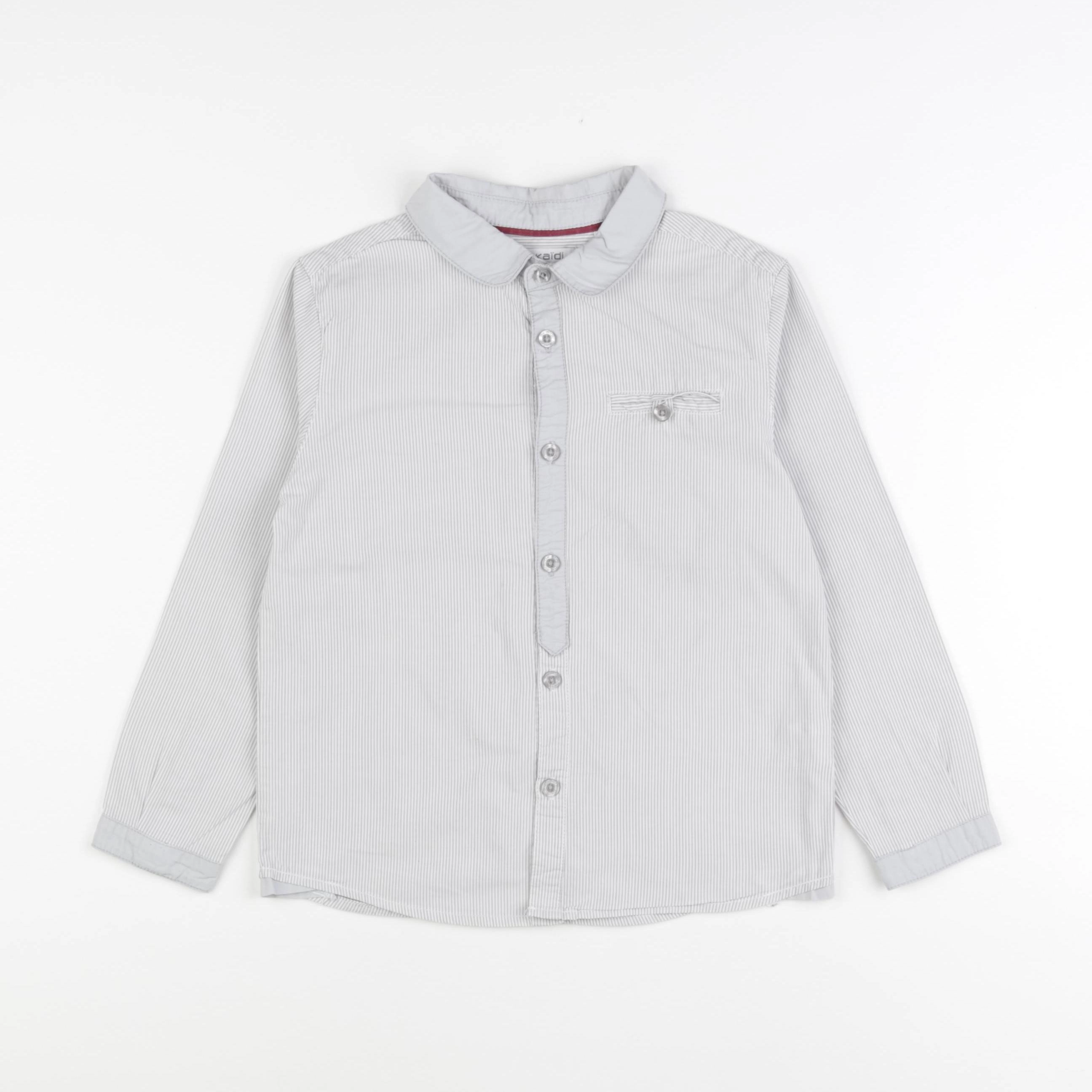 Okaidi - chemise blanc, bleu - 6 ans