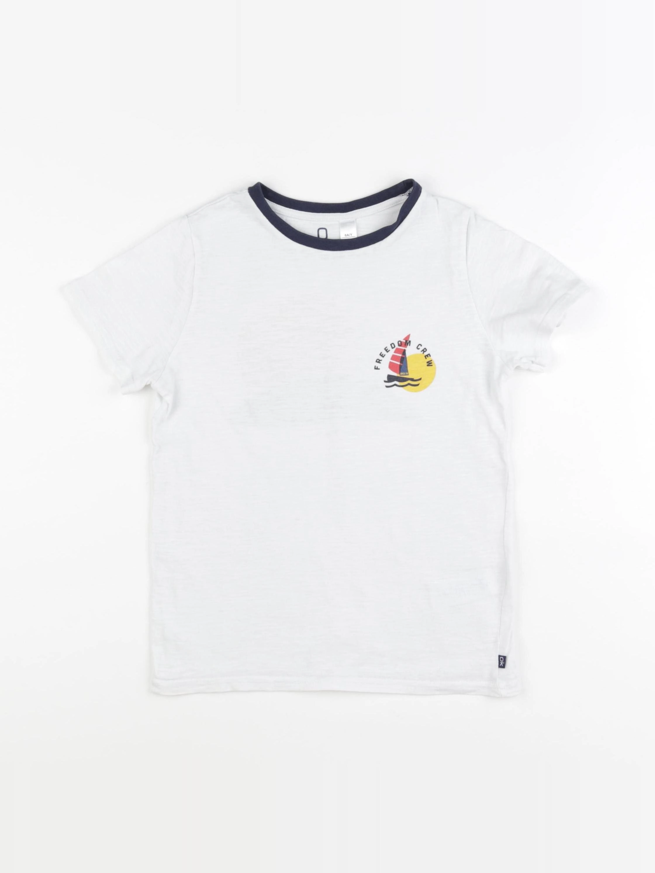 Okaidi - tee-shirt imprimé au dos blanc - 8 ans