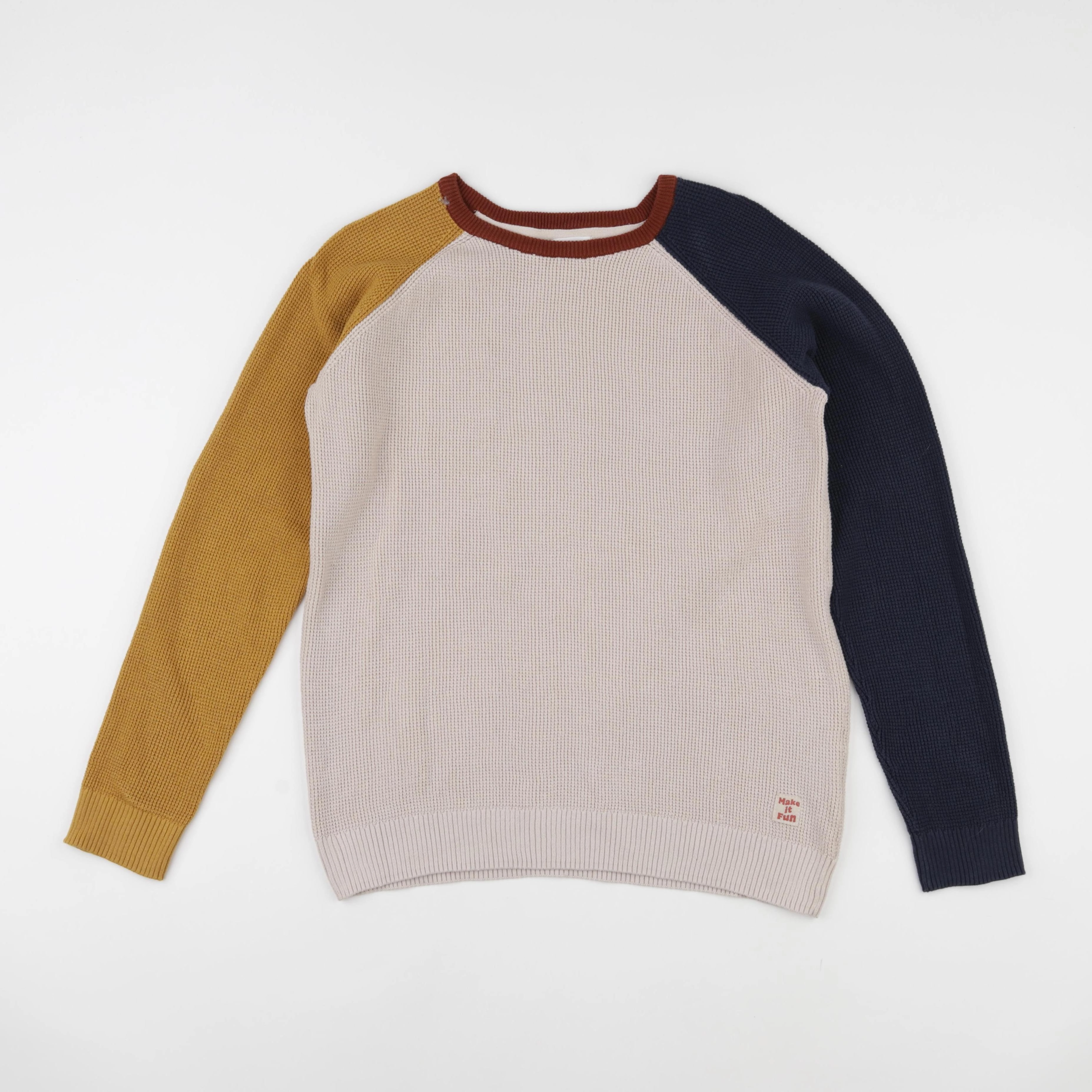 Vertbaudet - pull beige - 14 ans