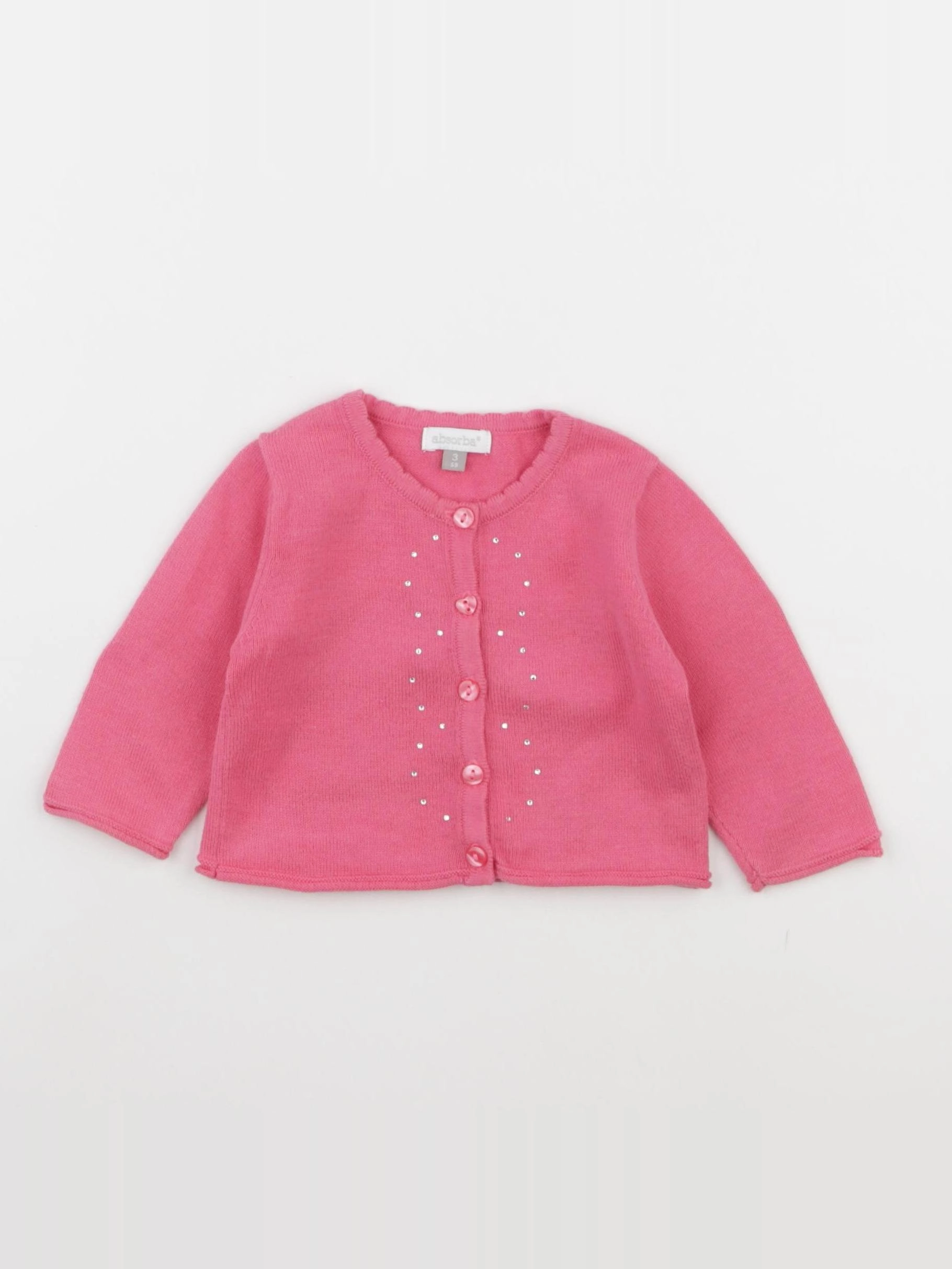 Absorba - gilet rose - 3 mois