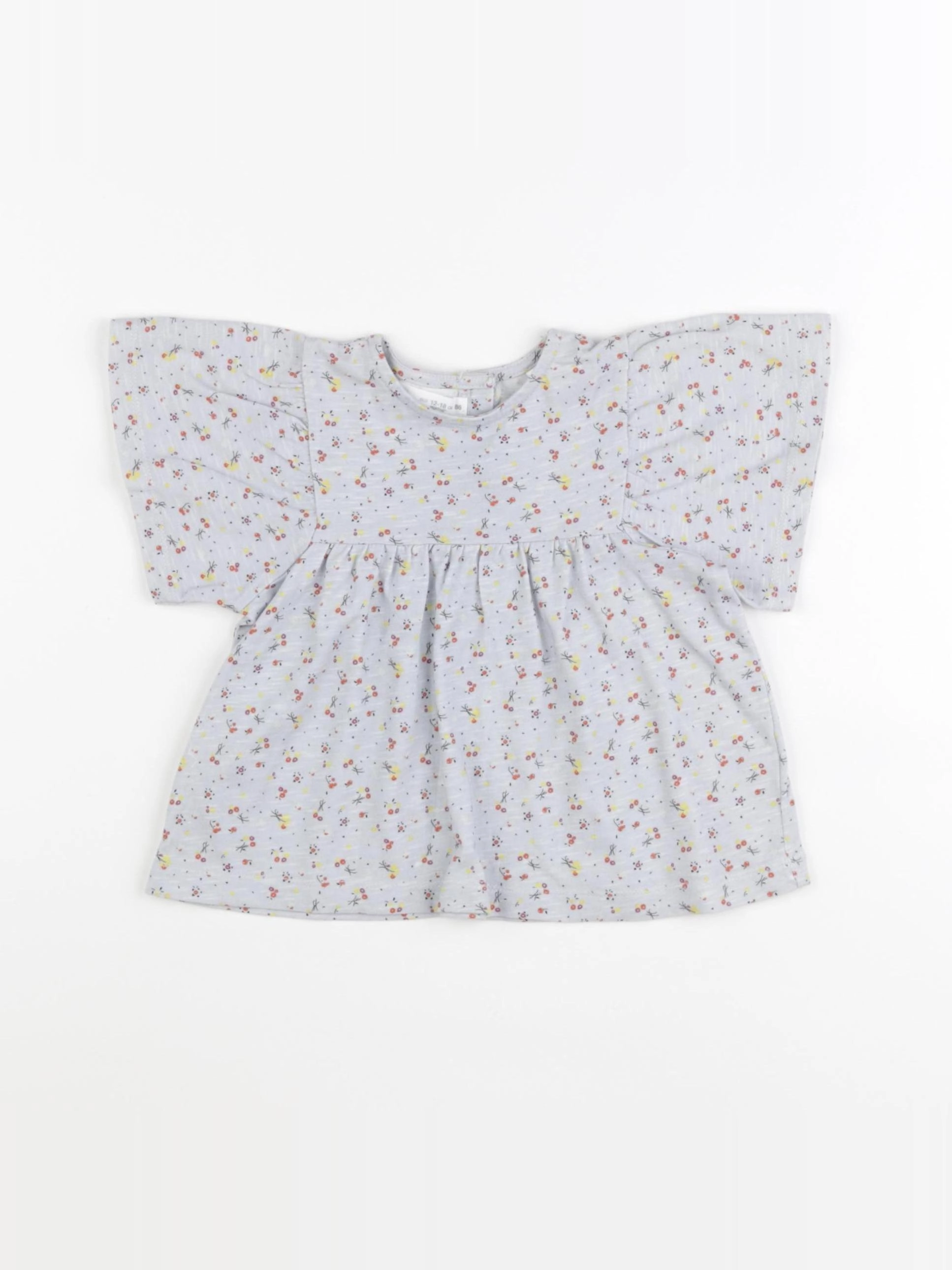 Zara - tee-shirt bleu - 12/18 mois