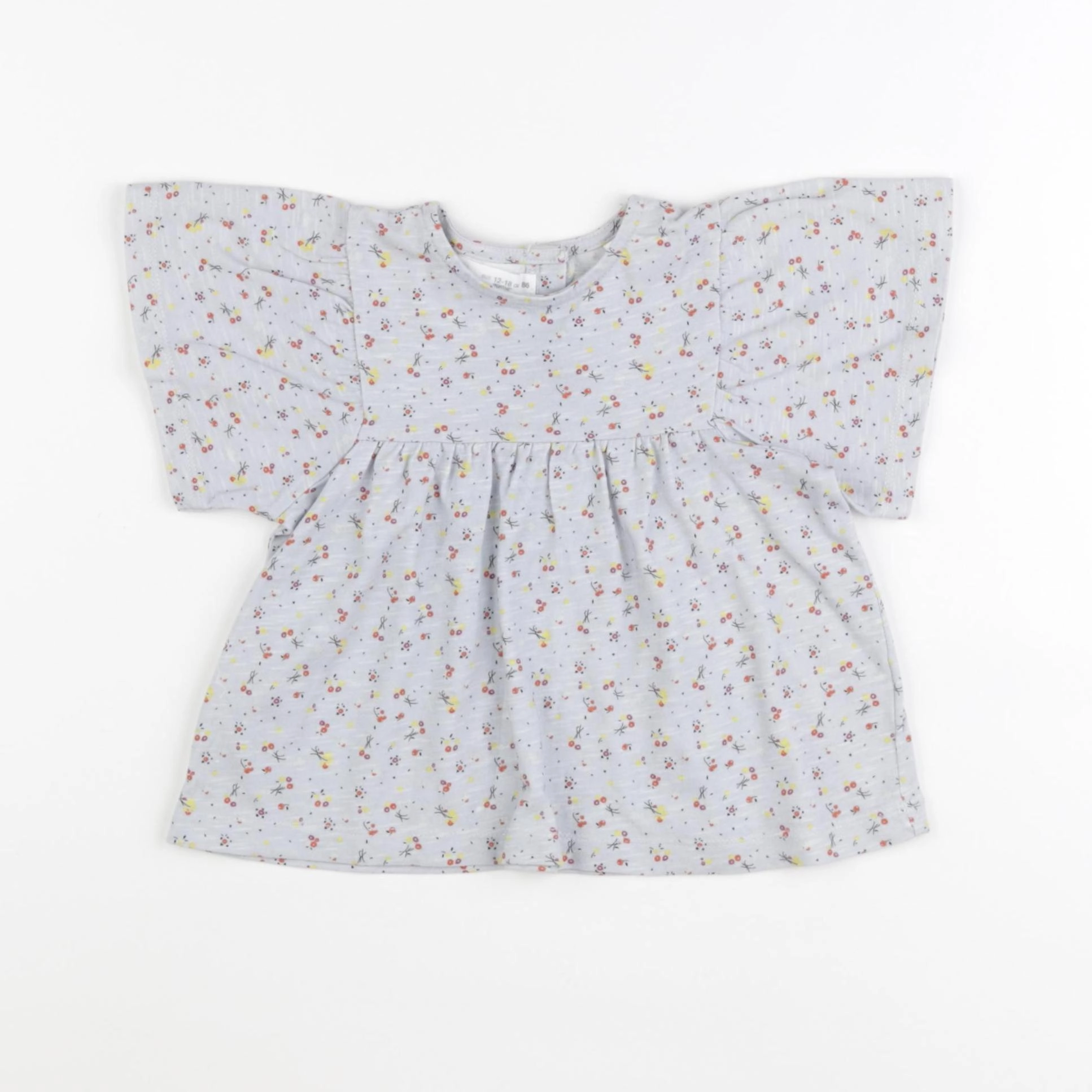 Zara - tee-shirt bleu - 12/18 mois