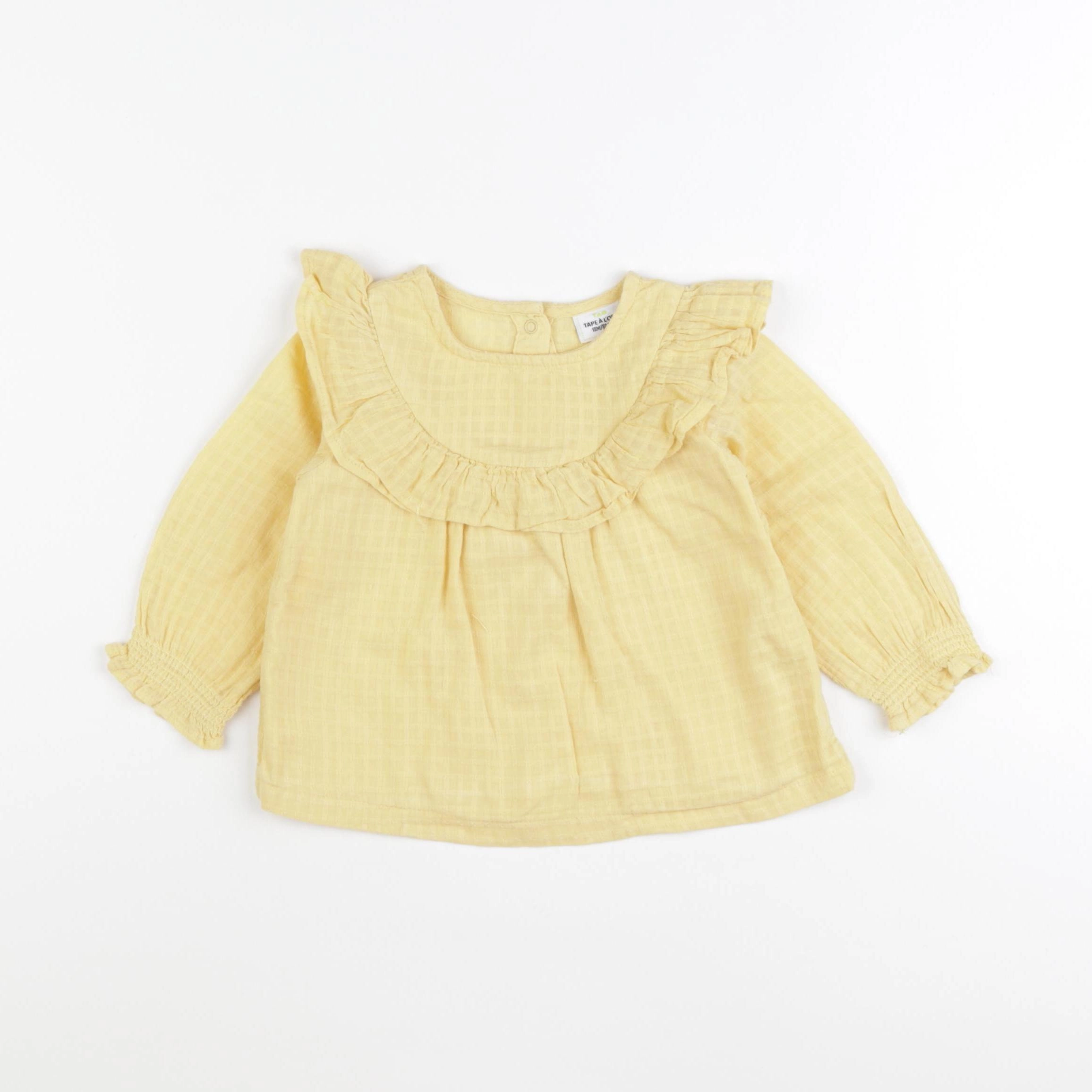 Tape à l'oeil - blouse jaune - 18 mois