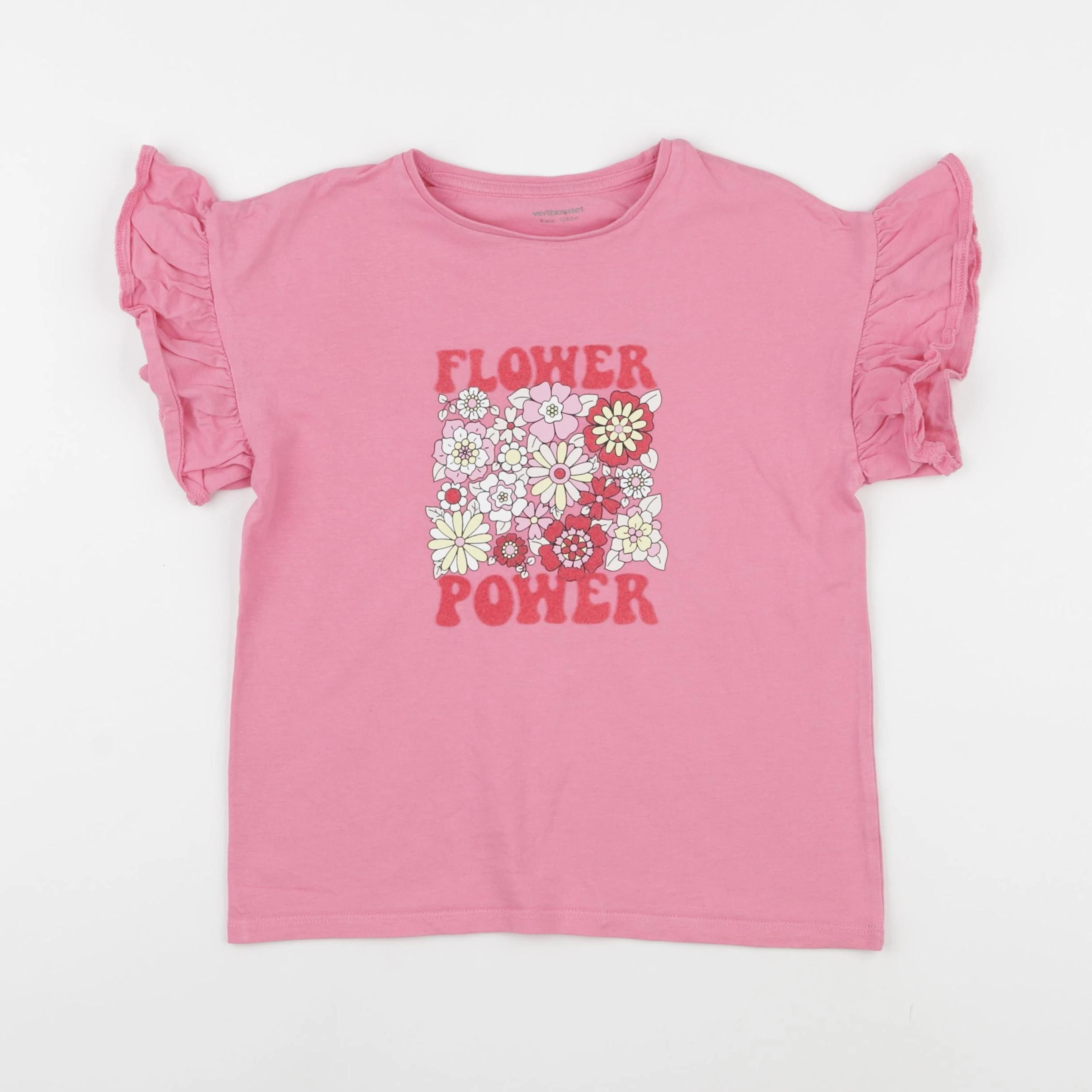 Vertbaudet - tee-shirt rose - 8 ans