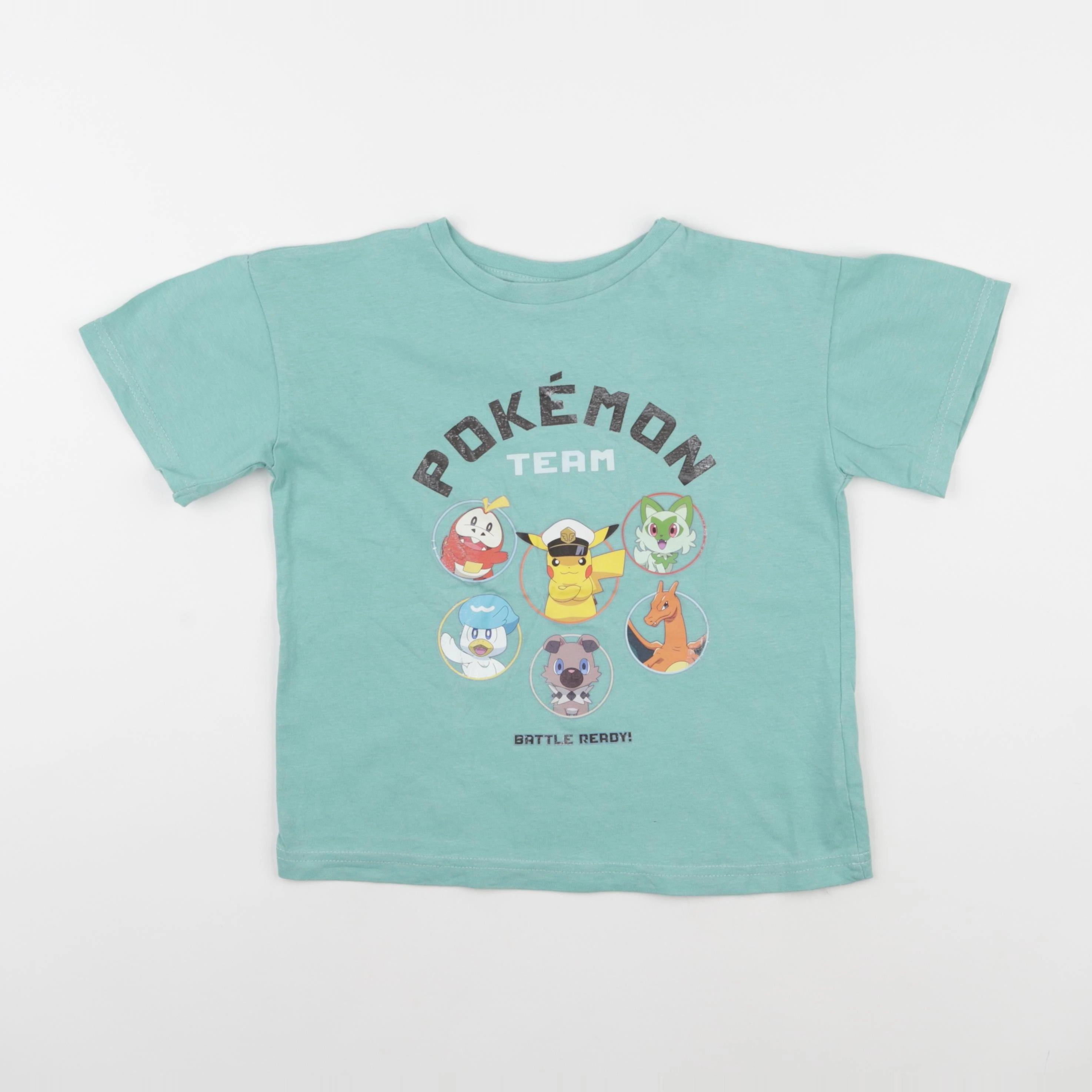 Vertbaudet - tee-shirt bleu - 8 ans