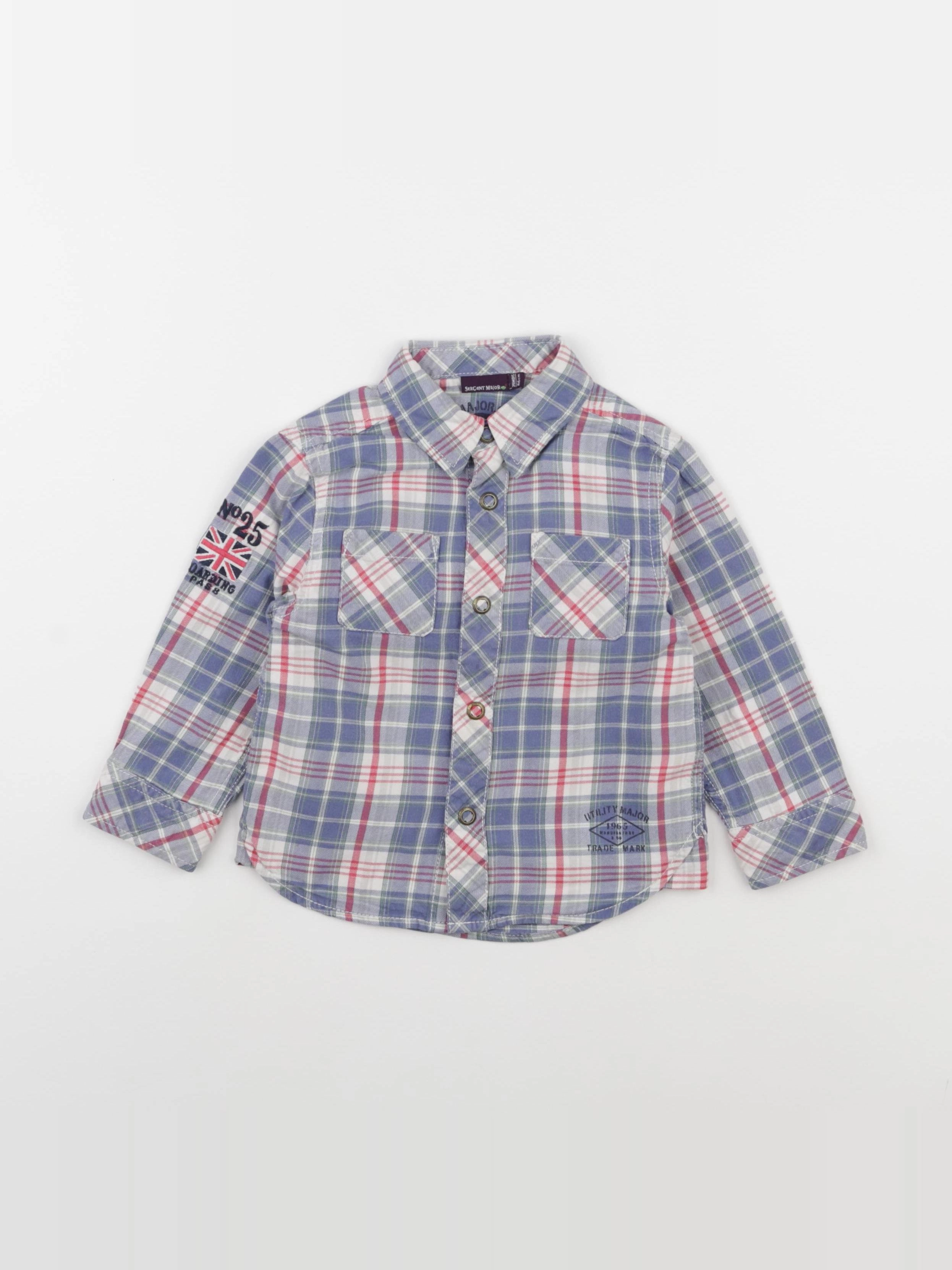 Sergent Major - chemise multicolore - 24 mois