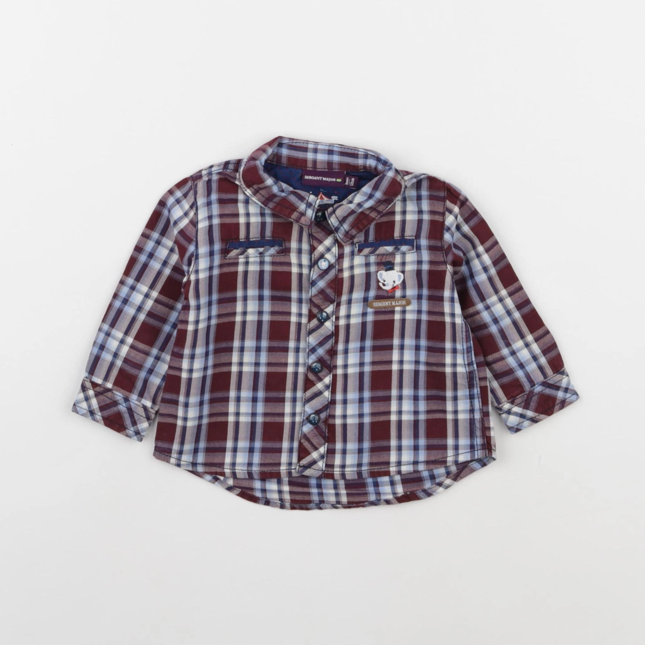 Sergent Major - chemise multicolore - 3 mois