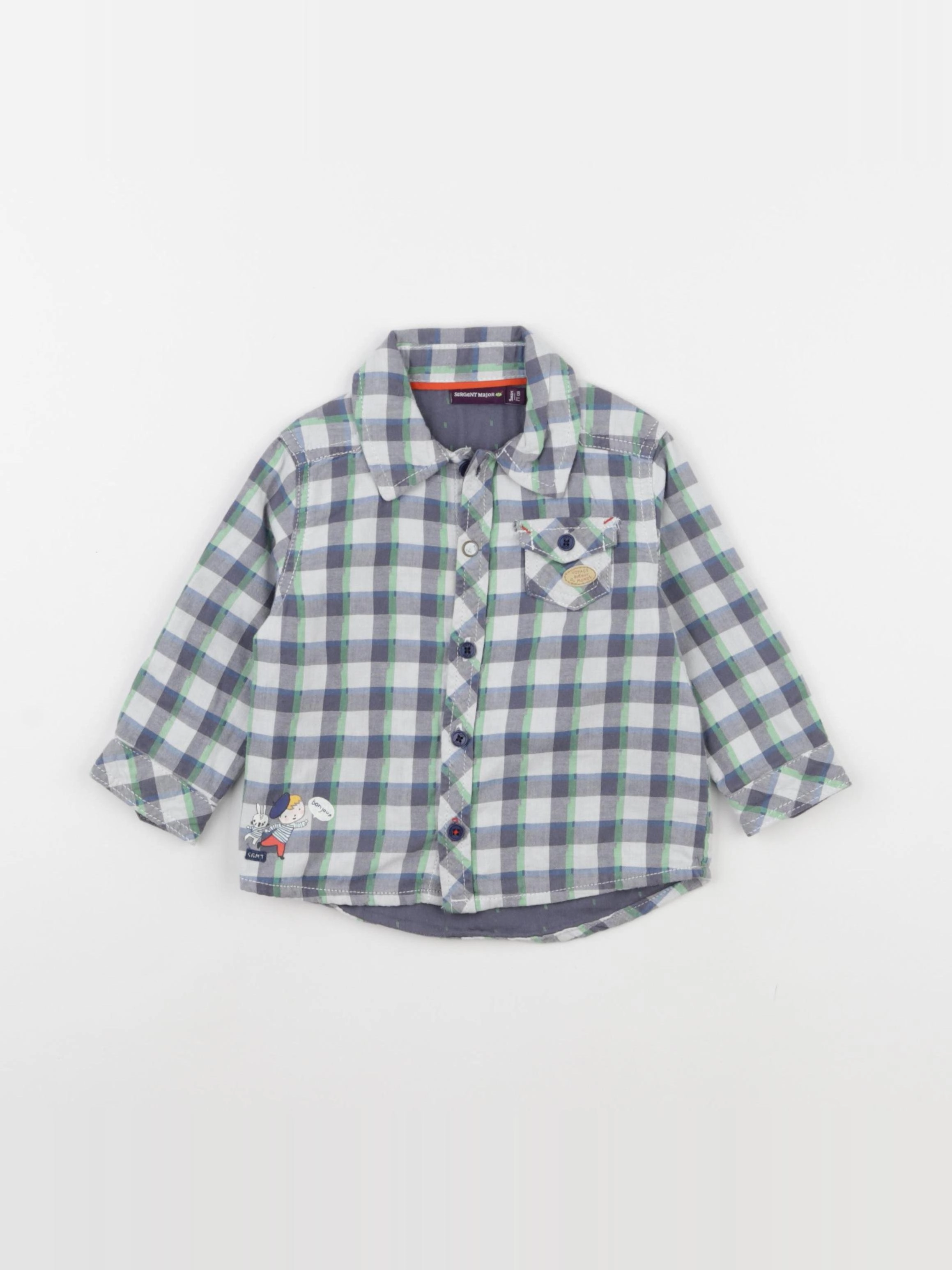 Sergent Major - chemise multicolore - 9 mois