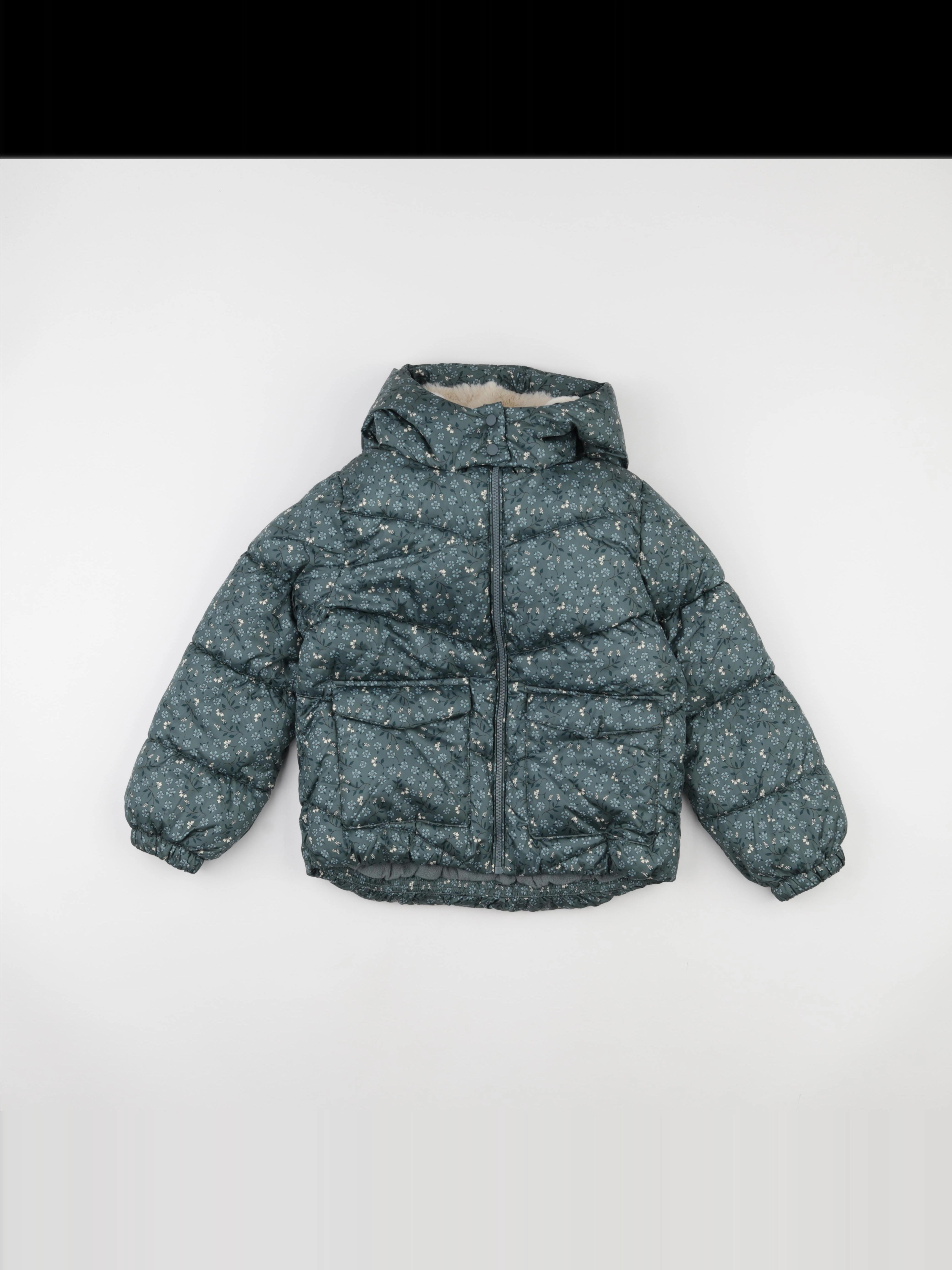 Vertbaudet - doudoune vert - 8 ans