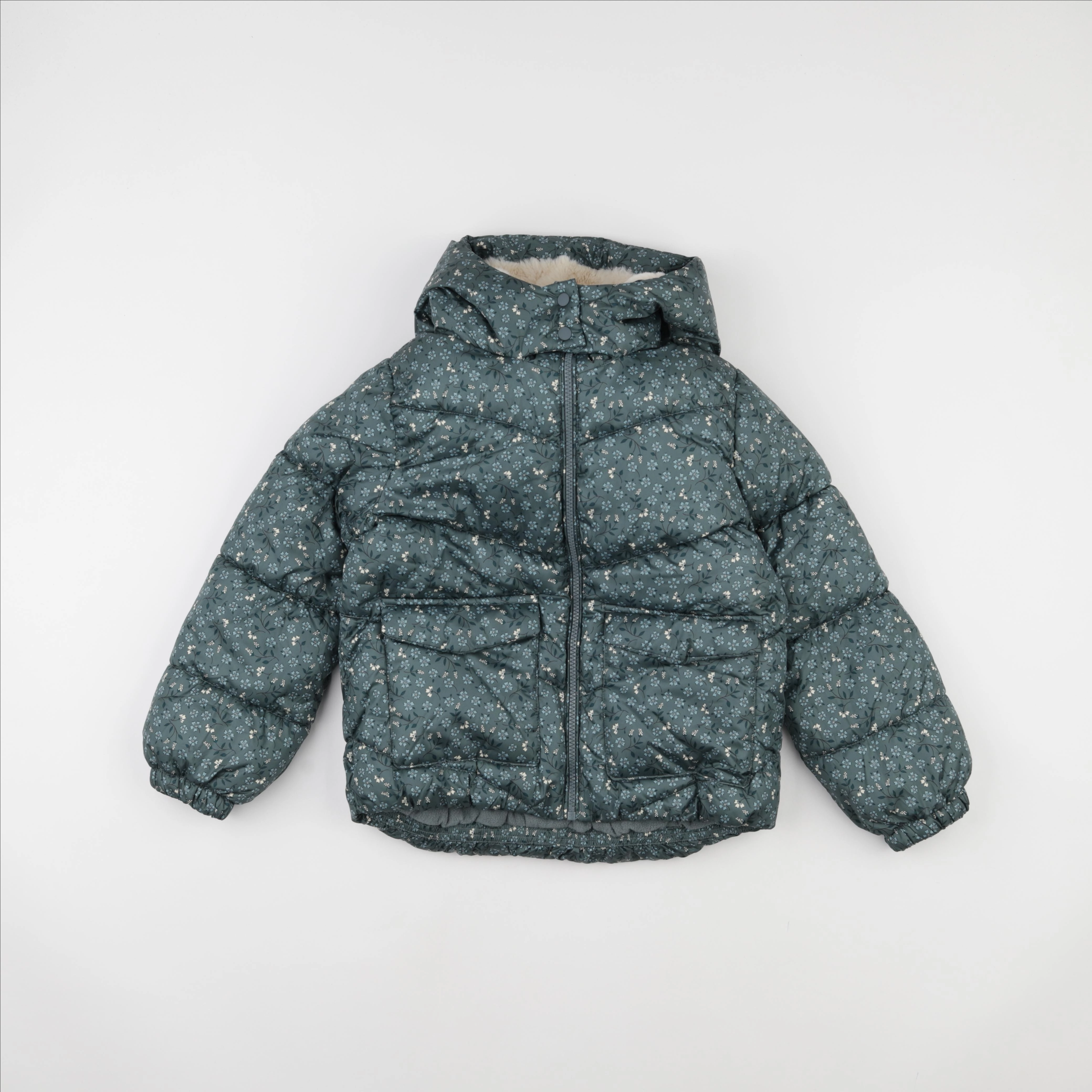 Vertbaudet - doudoune vert - 8 ans