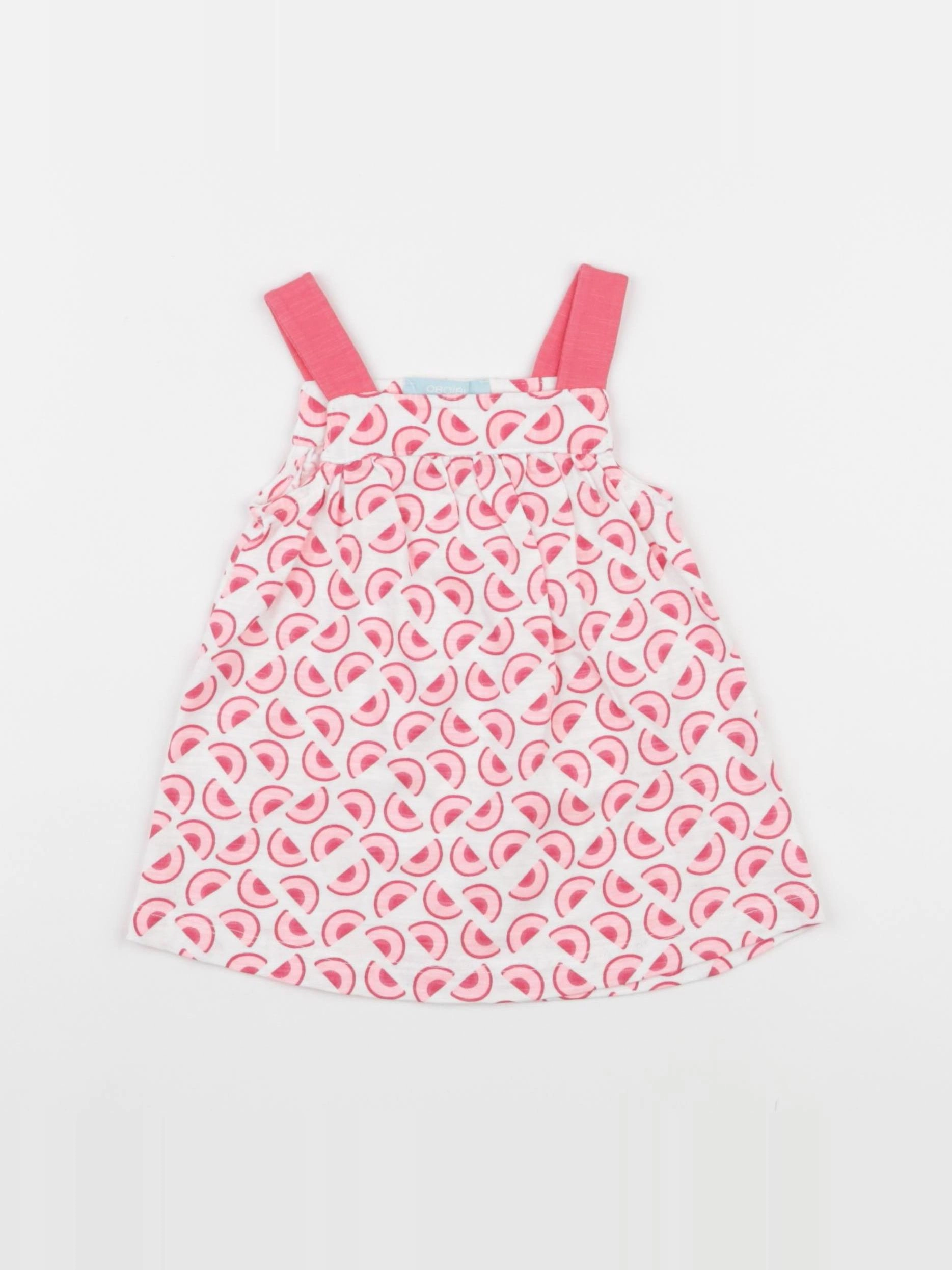 Obaïbi - robe rose, blanc - 3 mois