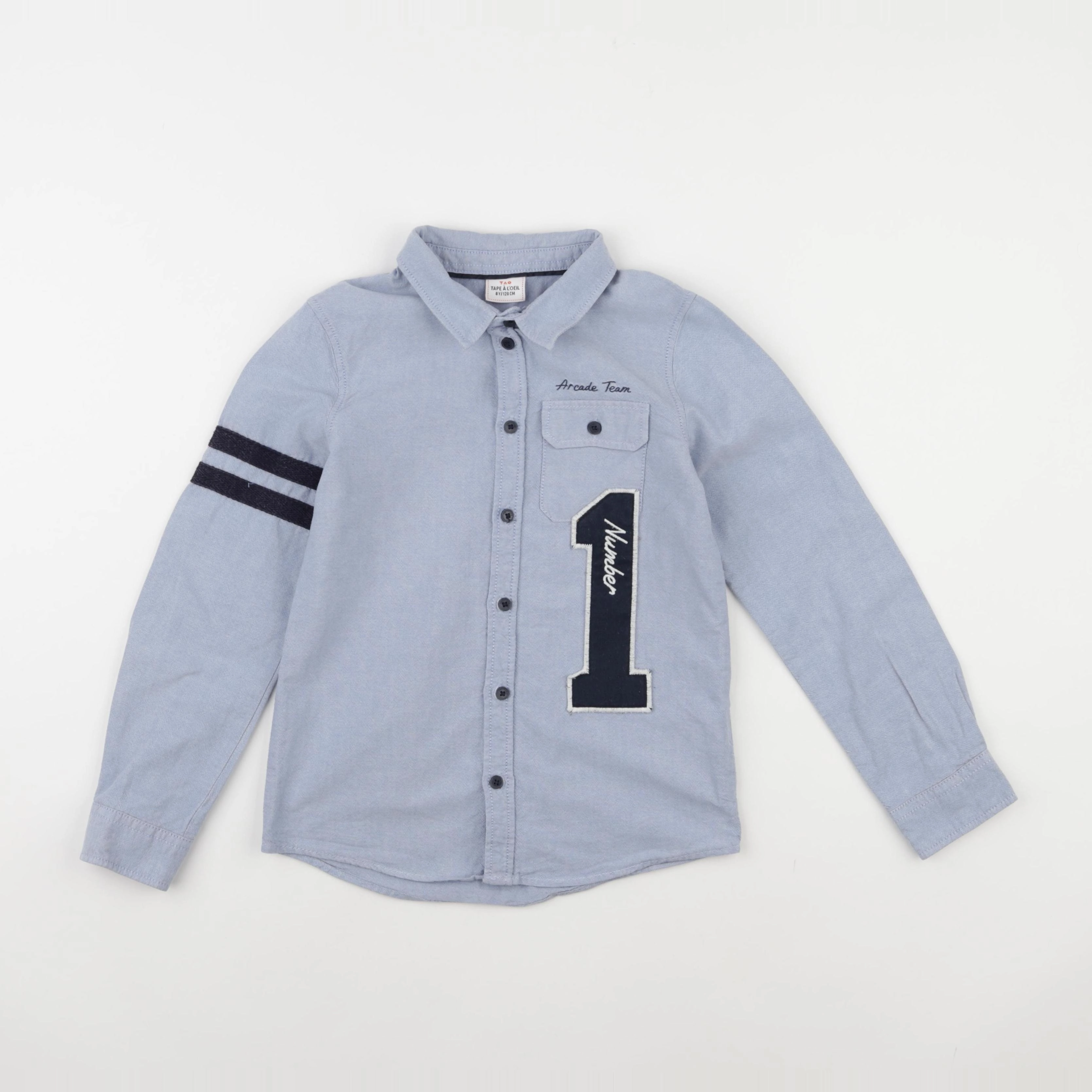 Tape à l'oeil - chemise bleu - 8 ans