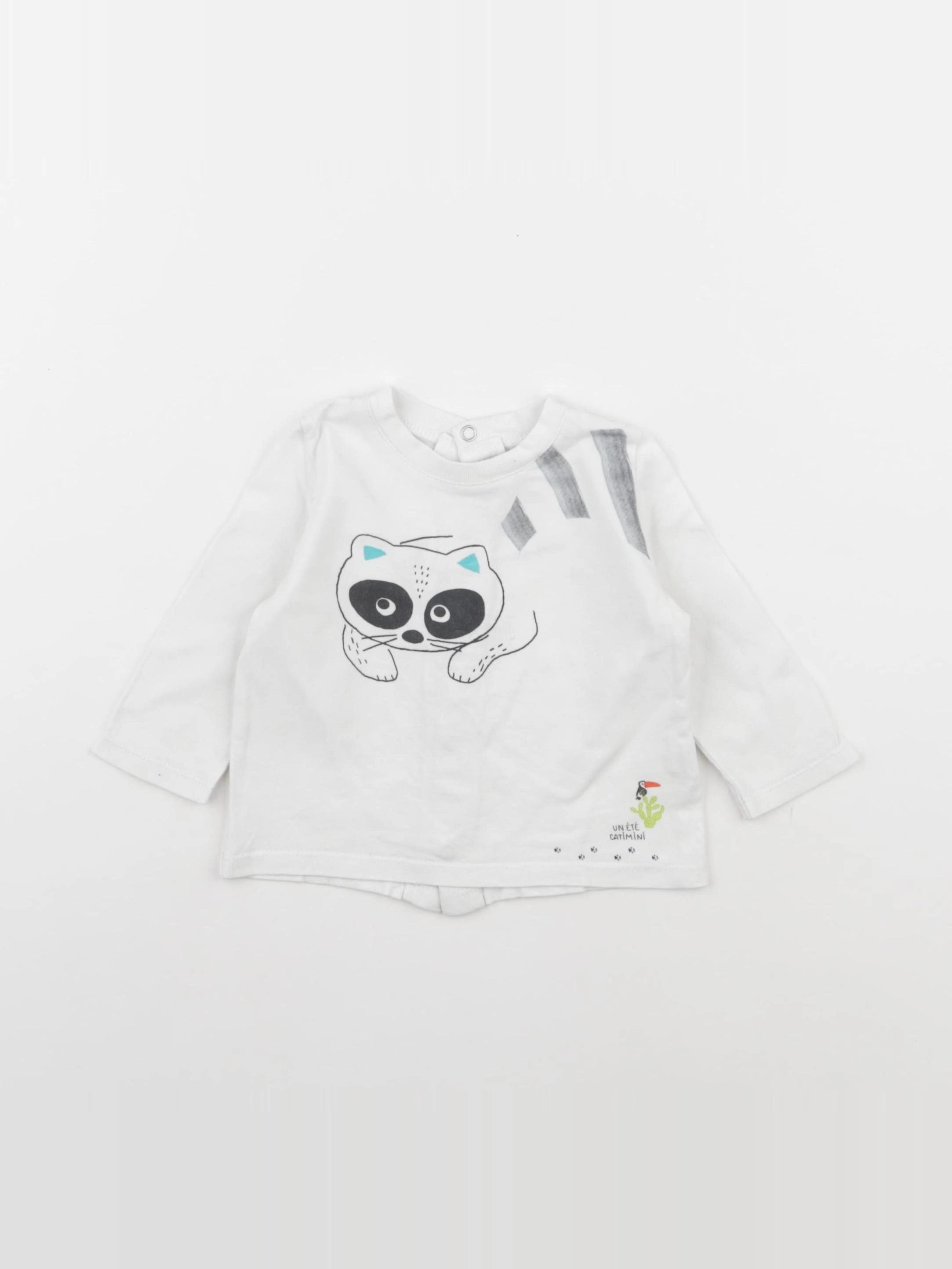 Catimini - tee-shirt blanc - 6 mois