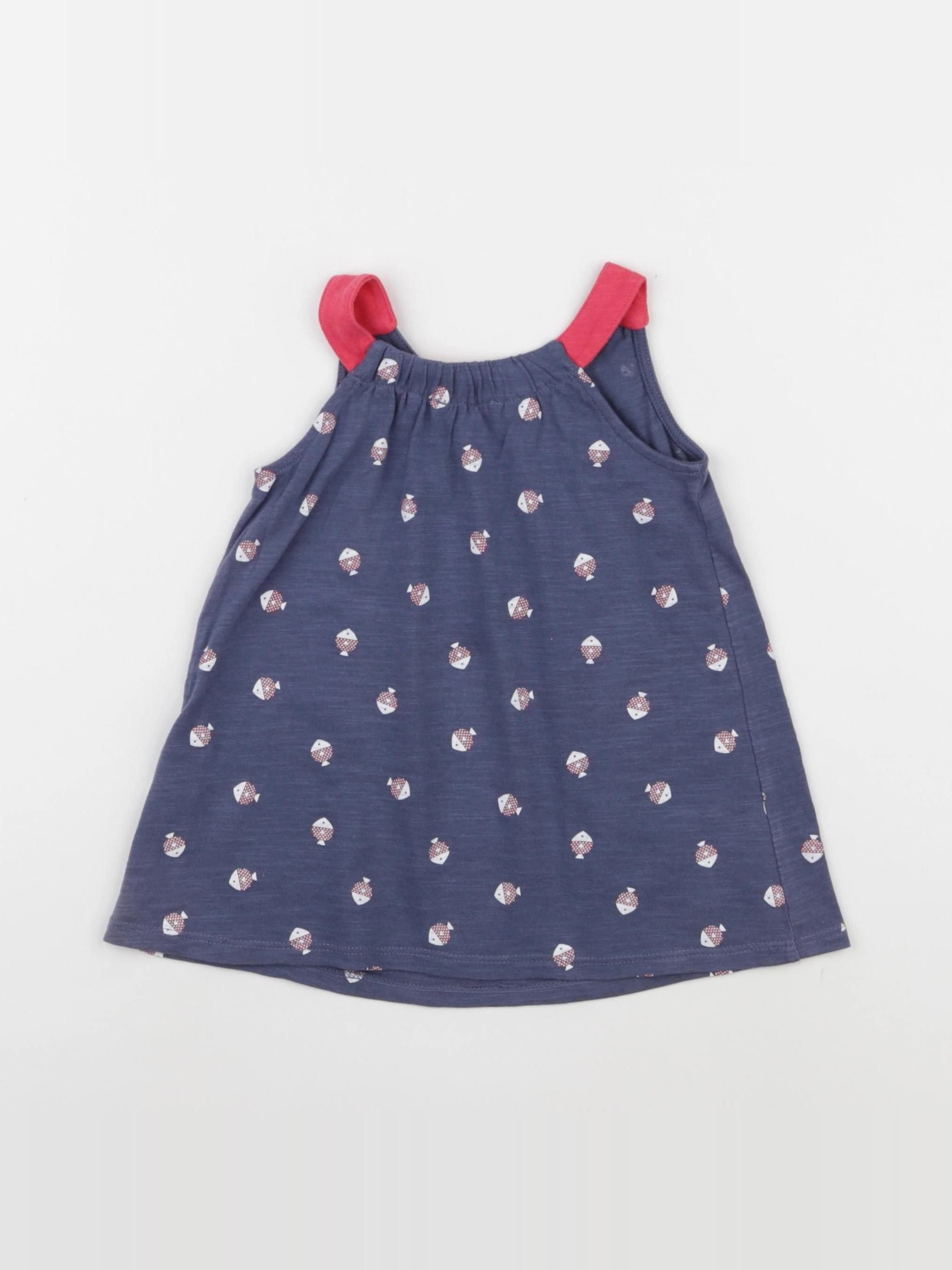 Obaïbi - robe bleu - 6 mois