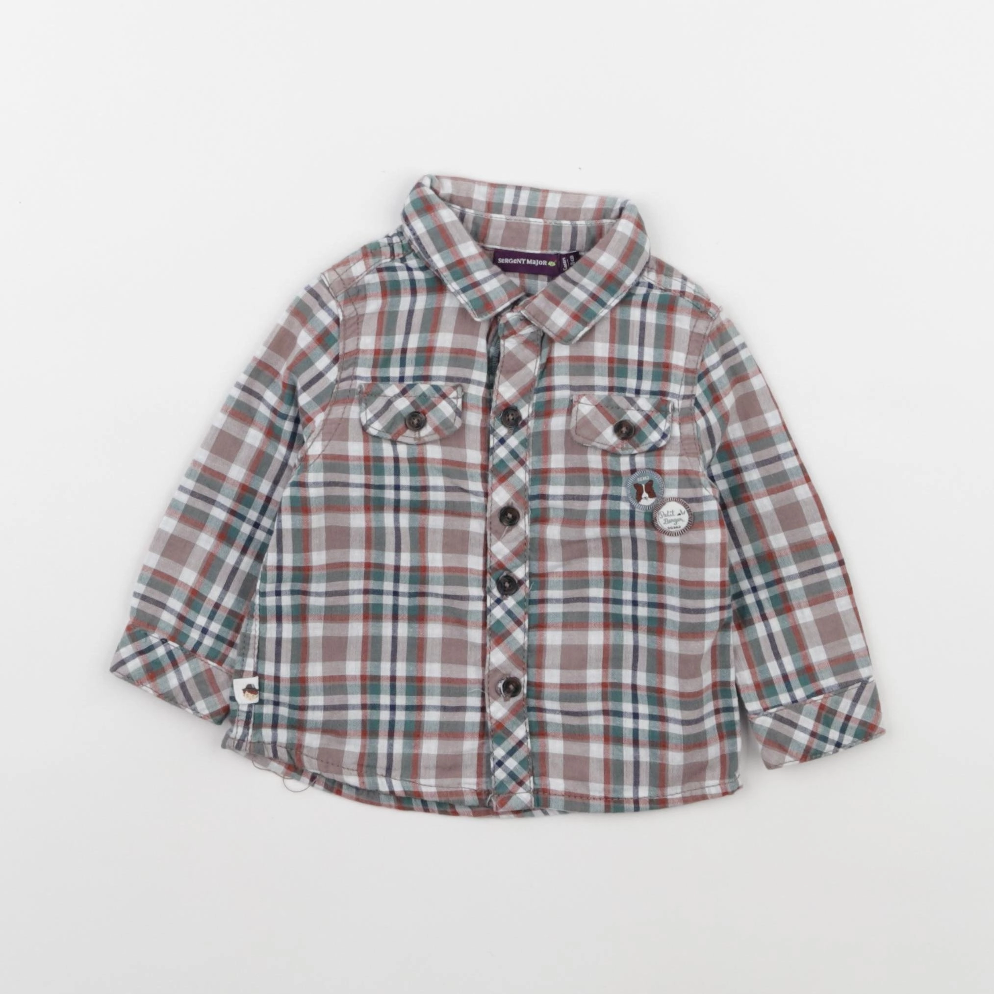 Sergent Major - chemise multicolore - 6 mois