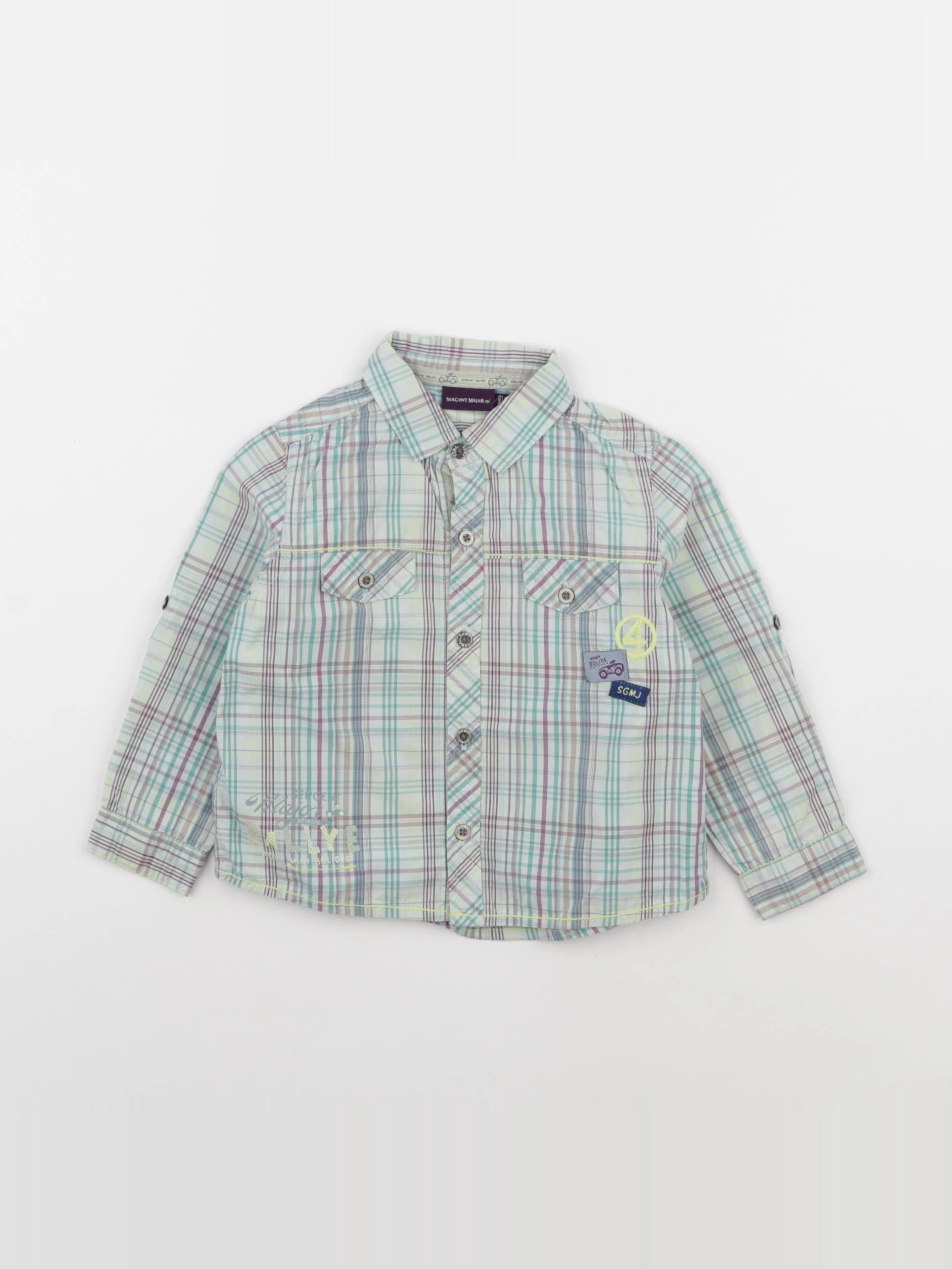 Sergent Major - chemise multicolore - 18 mois