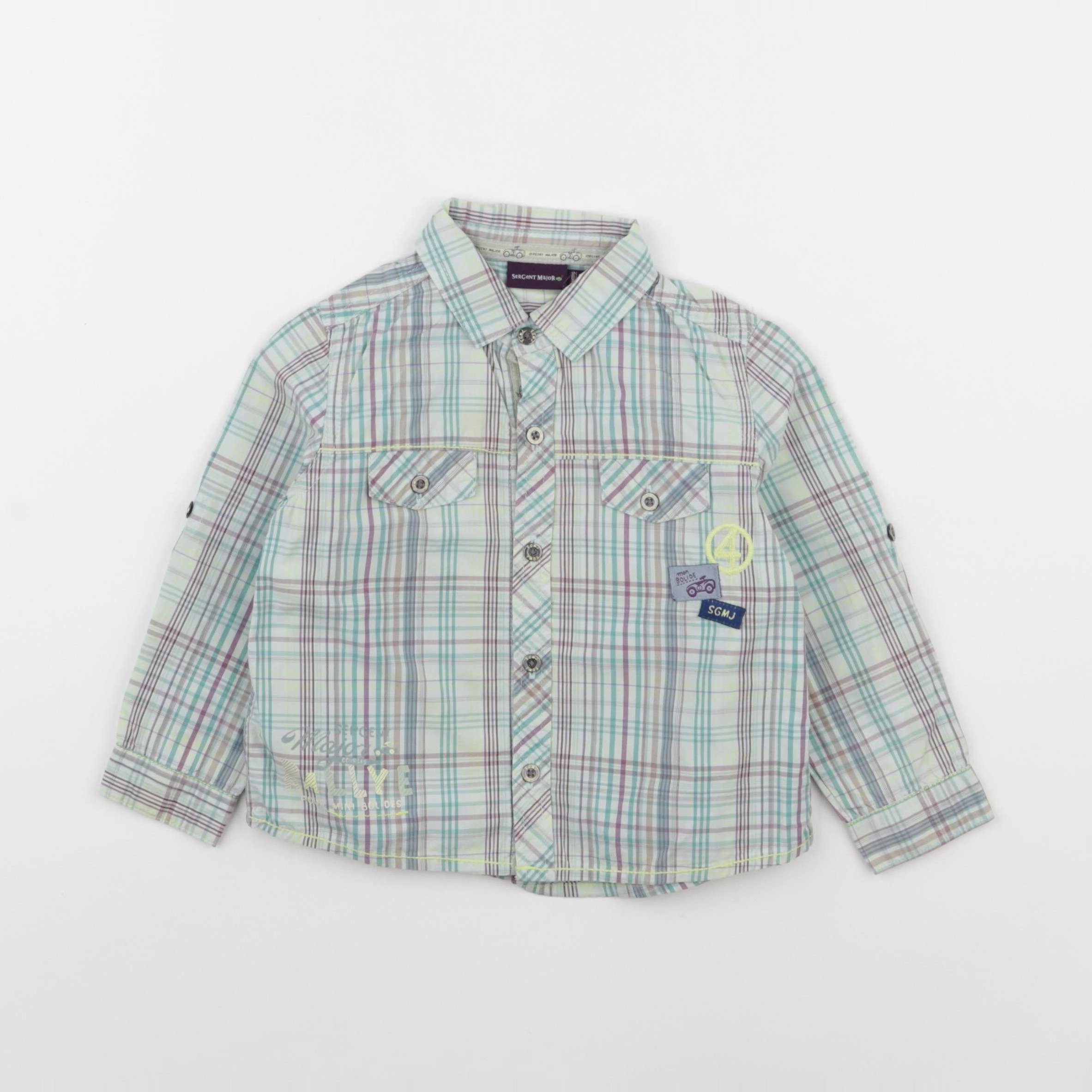 Sergent Major - chemise multicolore - 18 mois