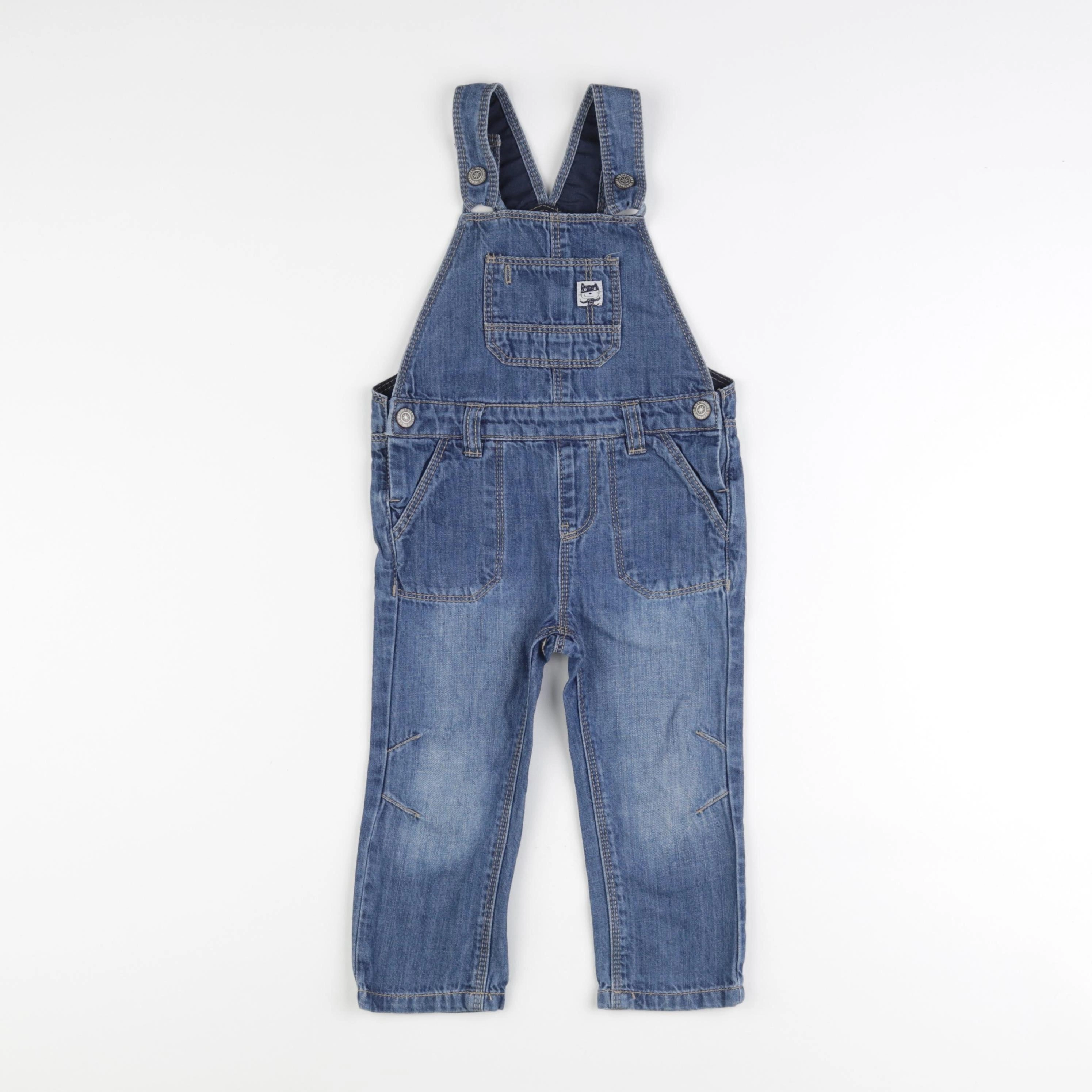 Vertbaudet - salopette bleu - 2 ans