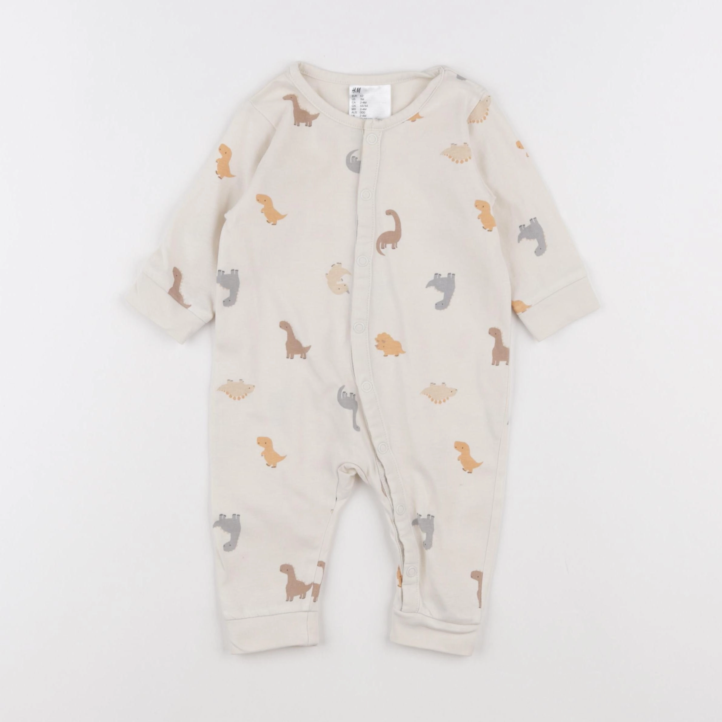 H&M - pyjama coton beige - 3 mois