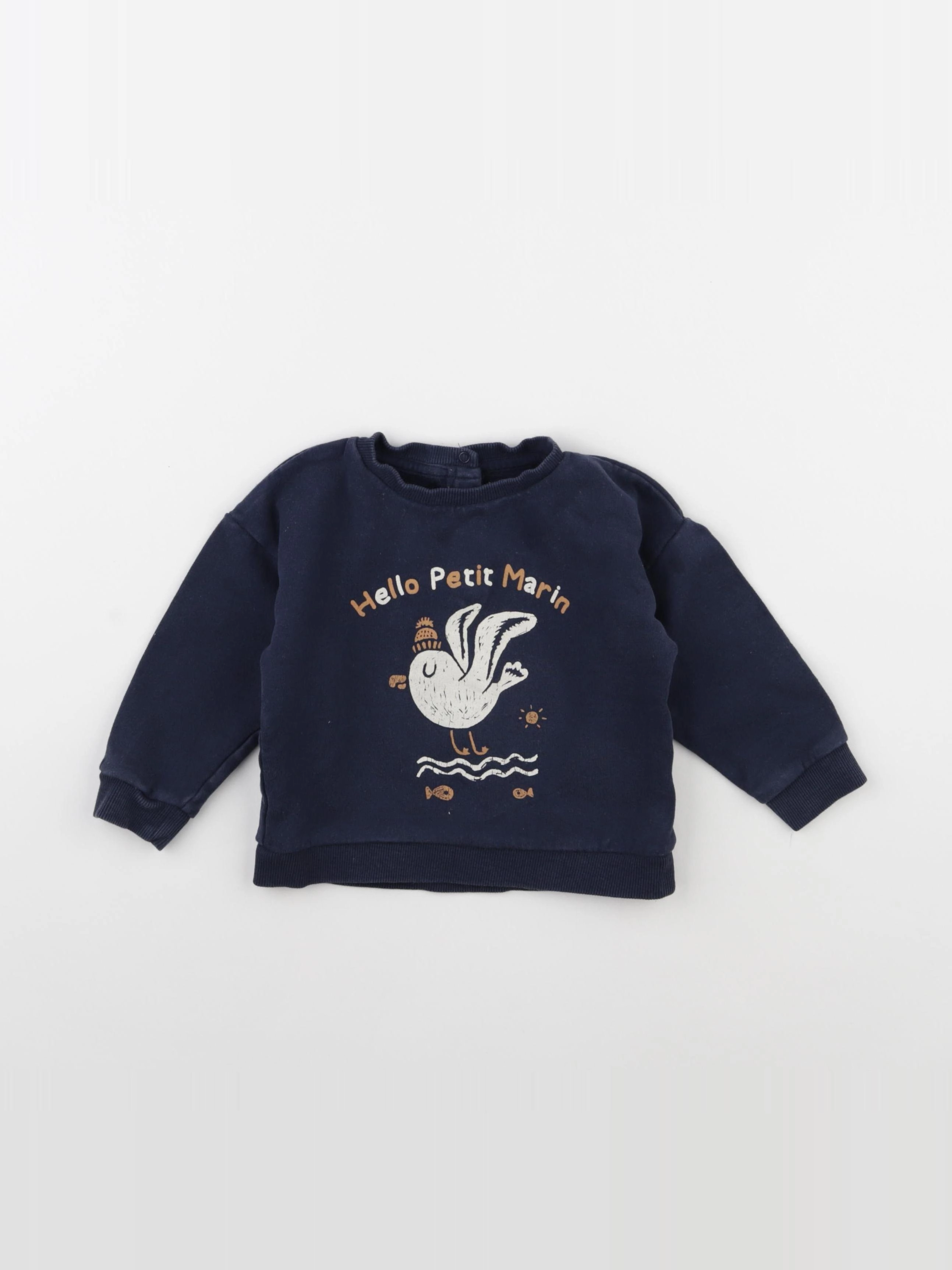 Vertbaudet - sweat bleu - 24 mois
