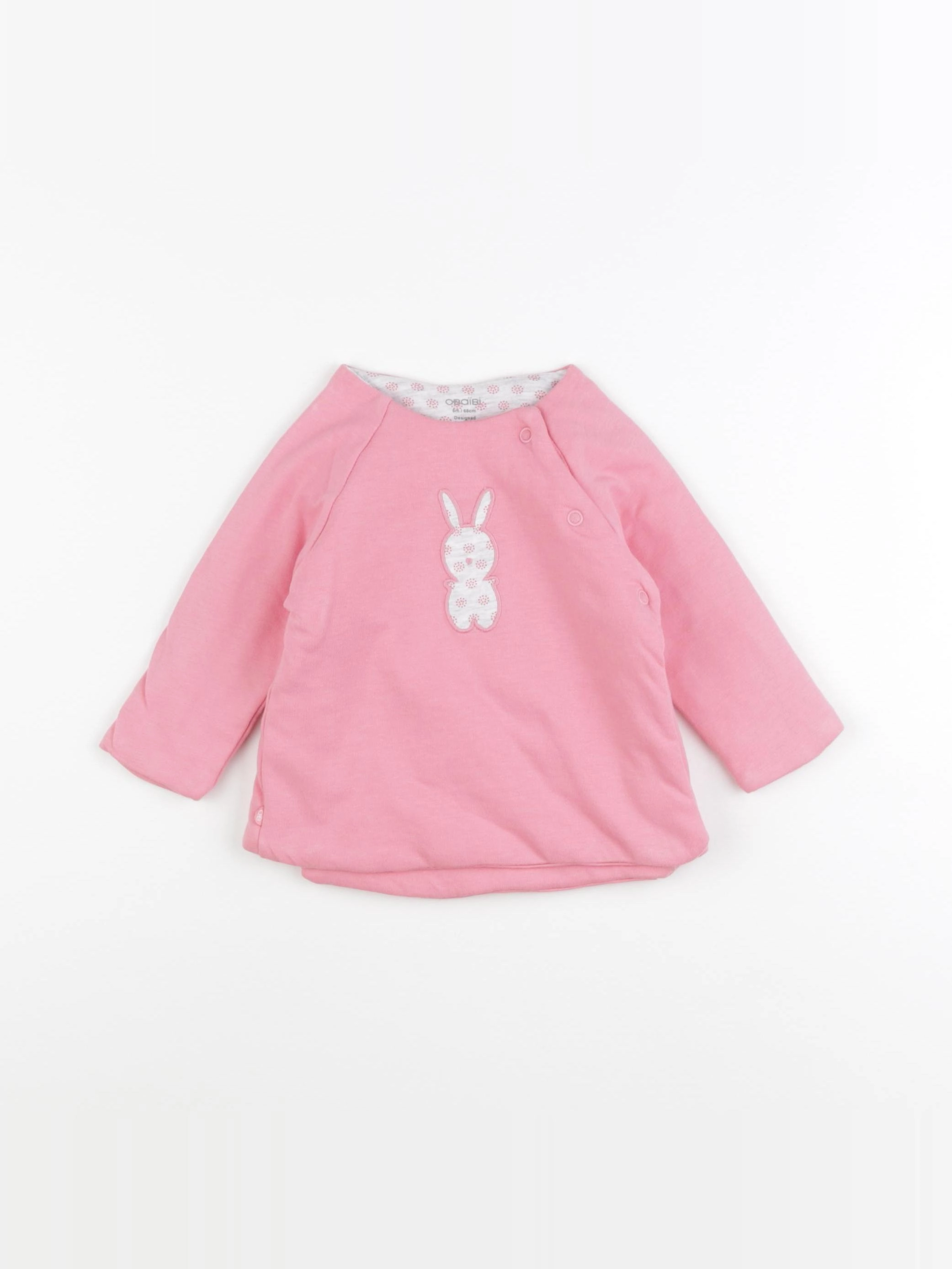 Obaïbi - sweat rose - 6 mois