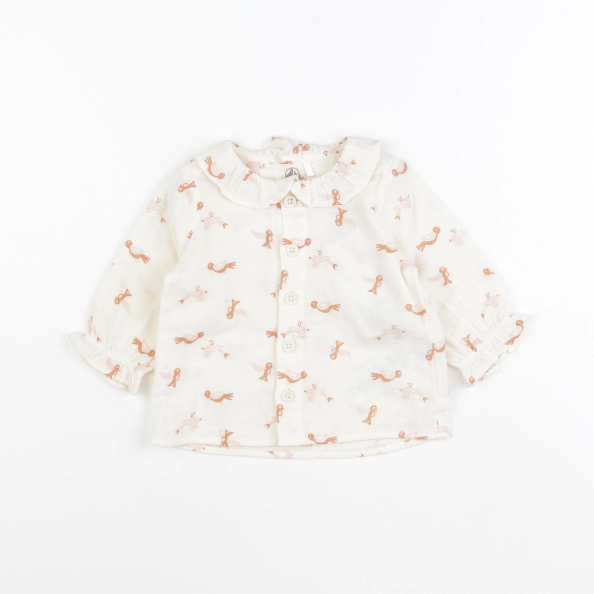 Petit Bateau - blouse beige - 3 mois