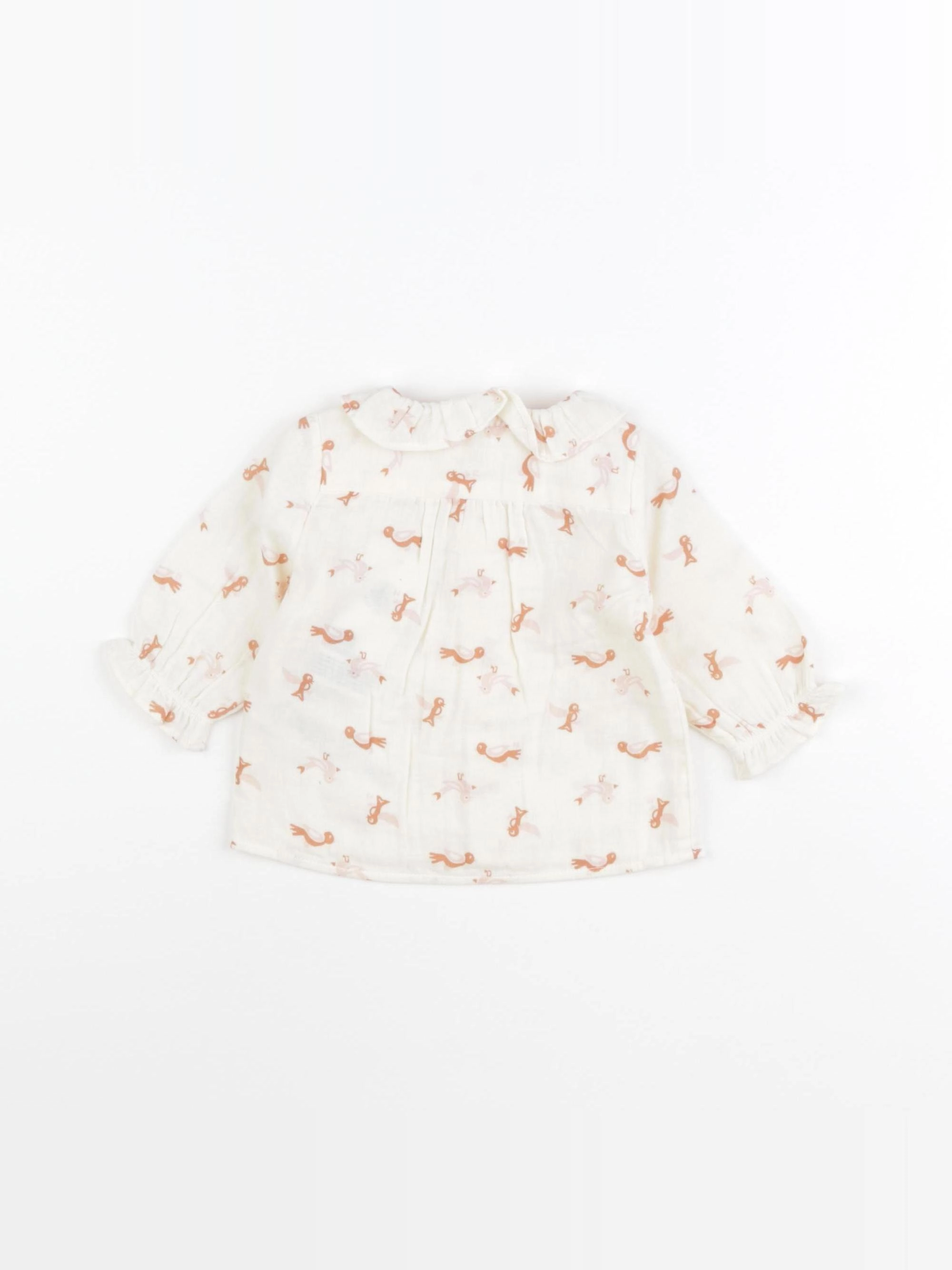 Petit Bateau - blouse beige - 3 mois