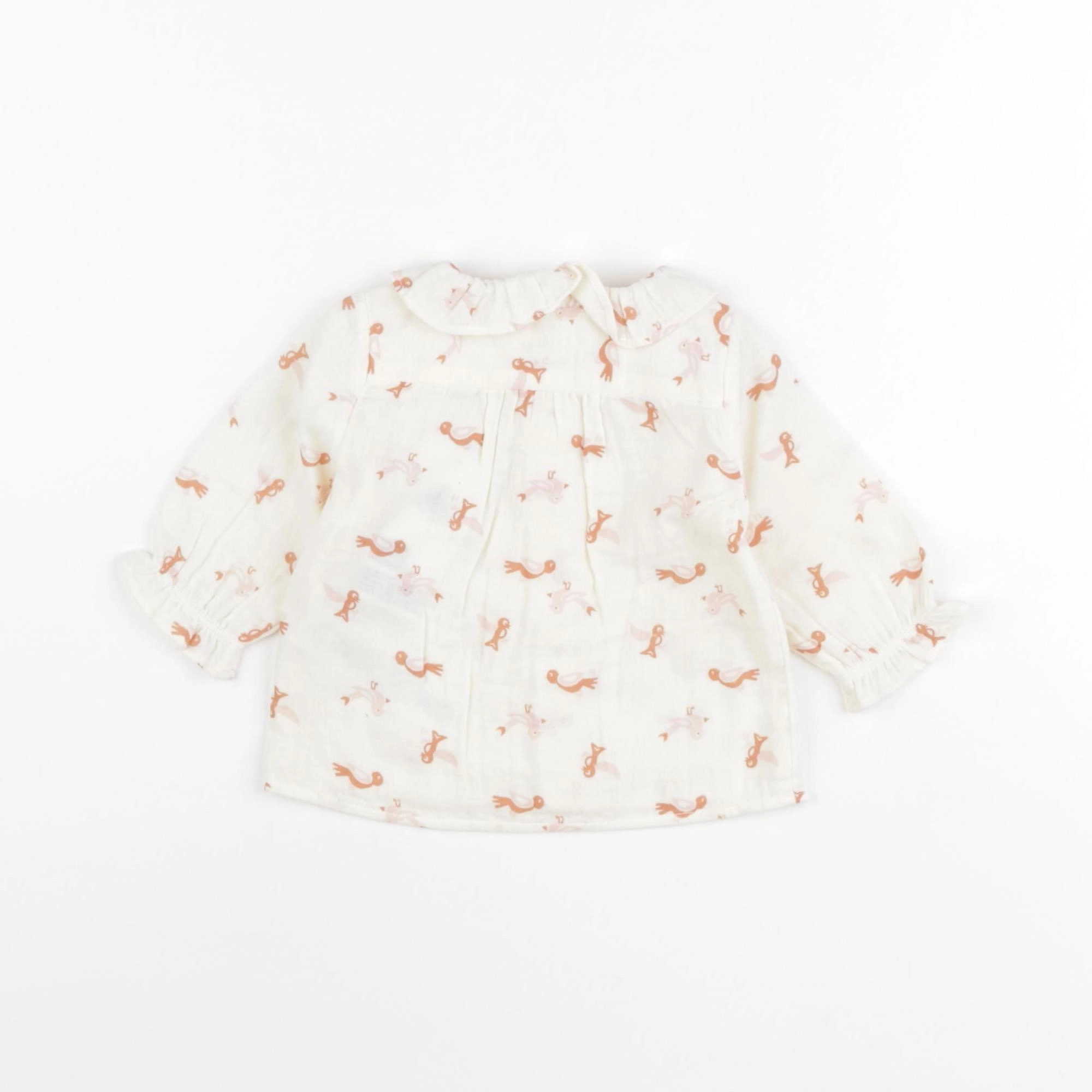 Petit Bateau - blouse beige - 3 mois