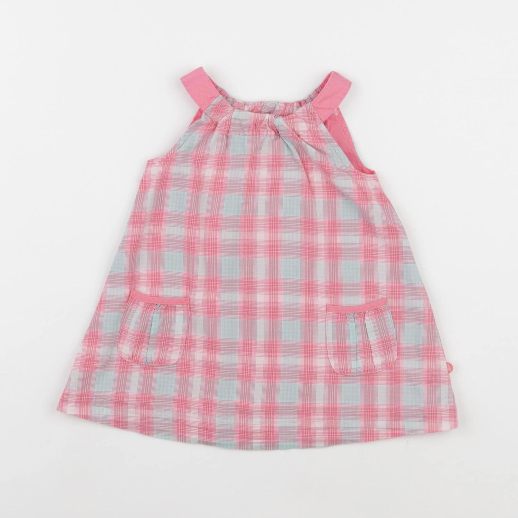 Obaïbi - robe rose, bleu - 6 mois