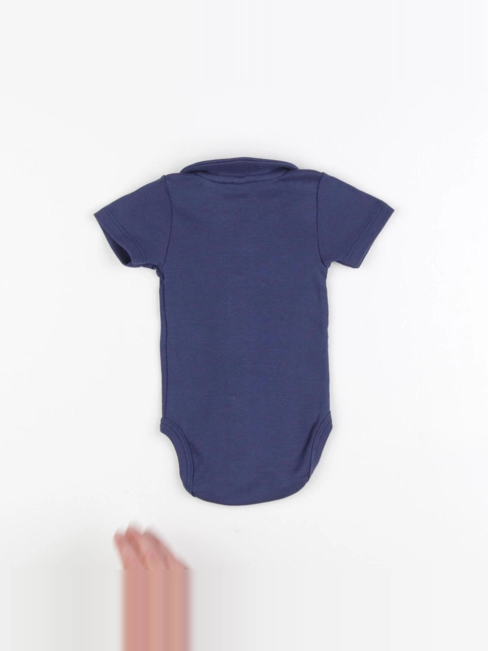 Petit Bateau - body à col bleu - 1 mois