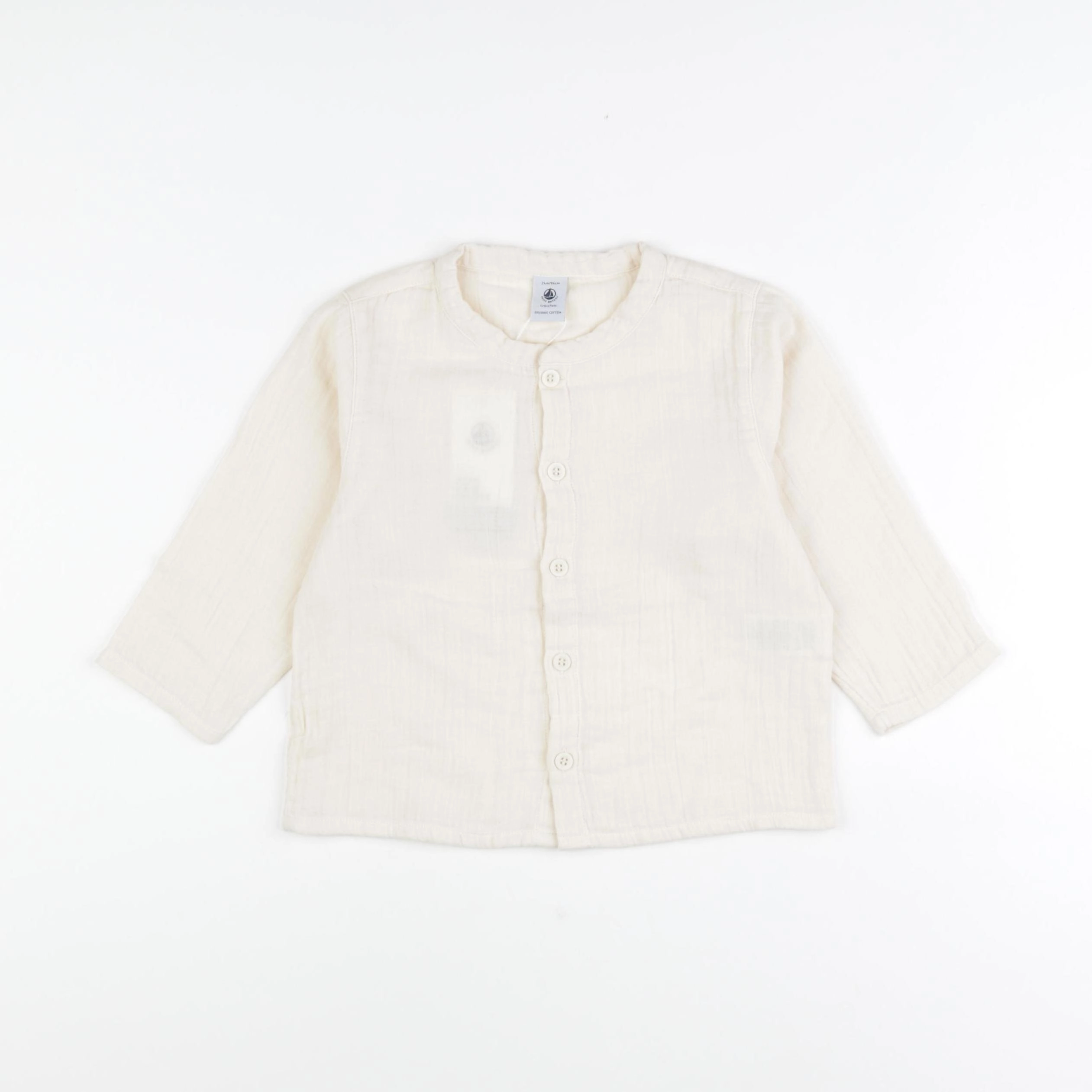 Petit Bateau - chemise beige - 24 mois