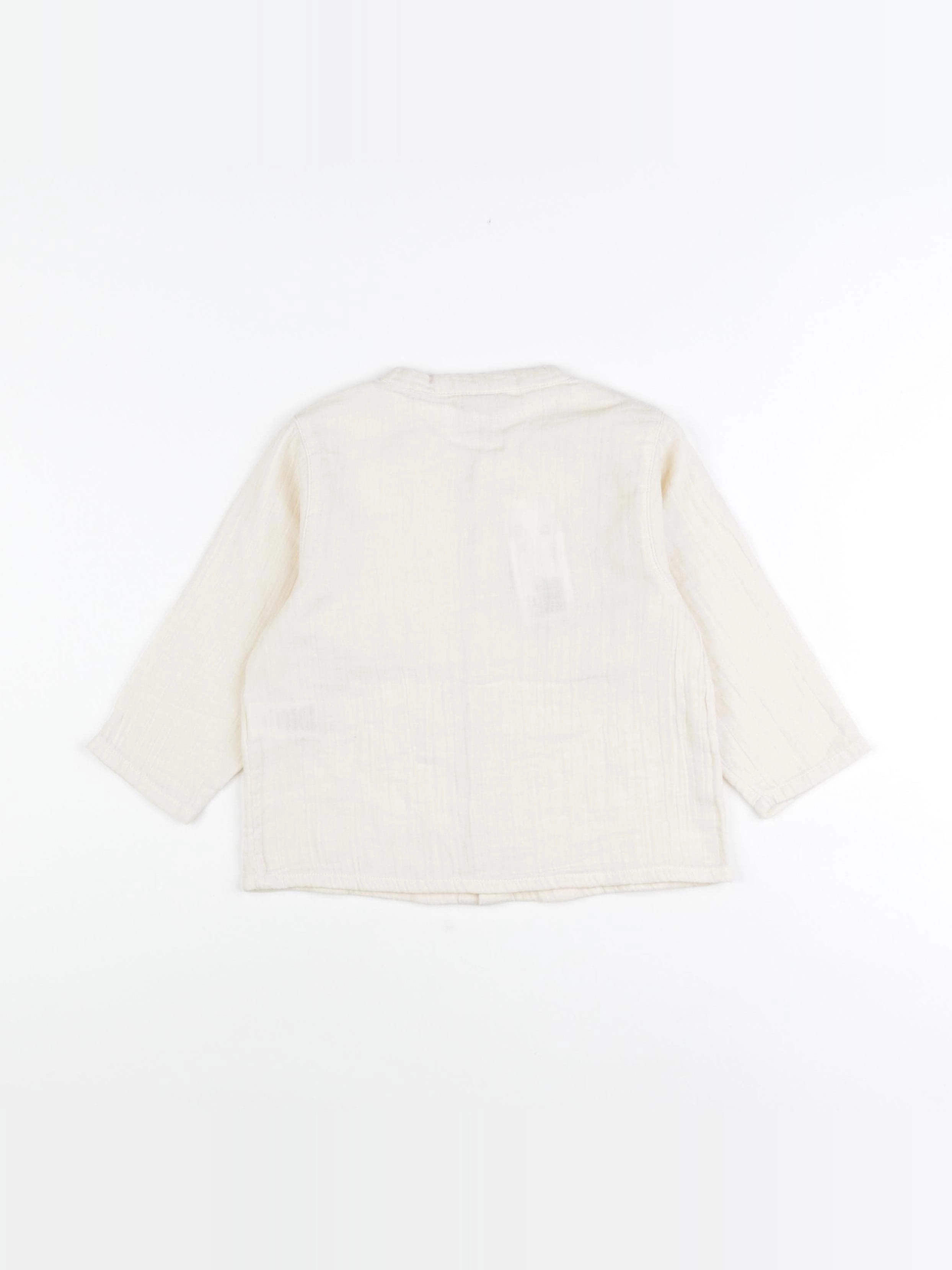 Petit Bateau - chemise beige - 36 mois