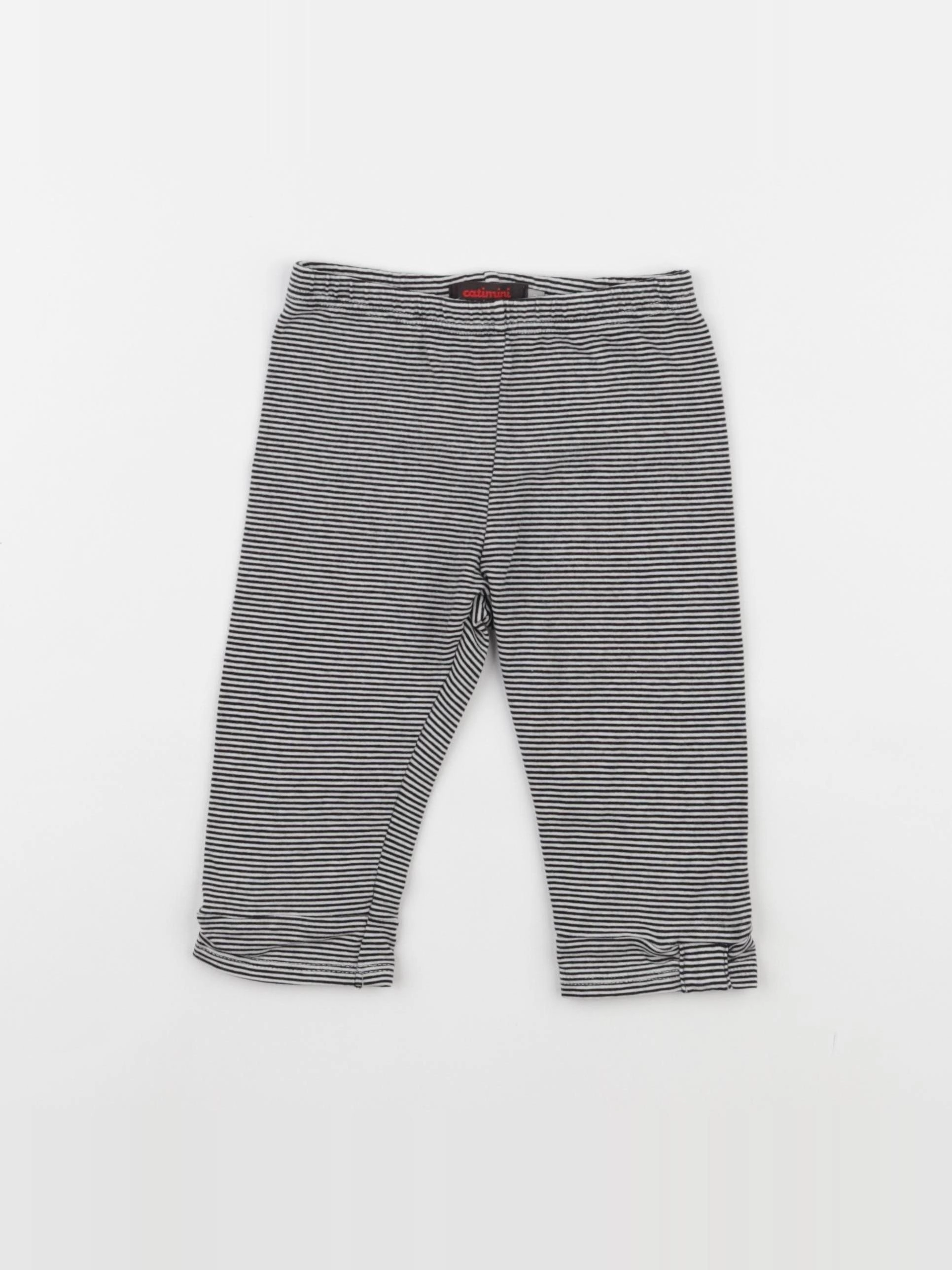 Catimini - legging court bleu, blanc - 3 ans