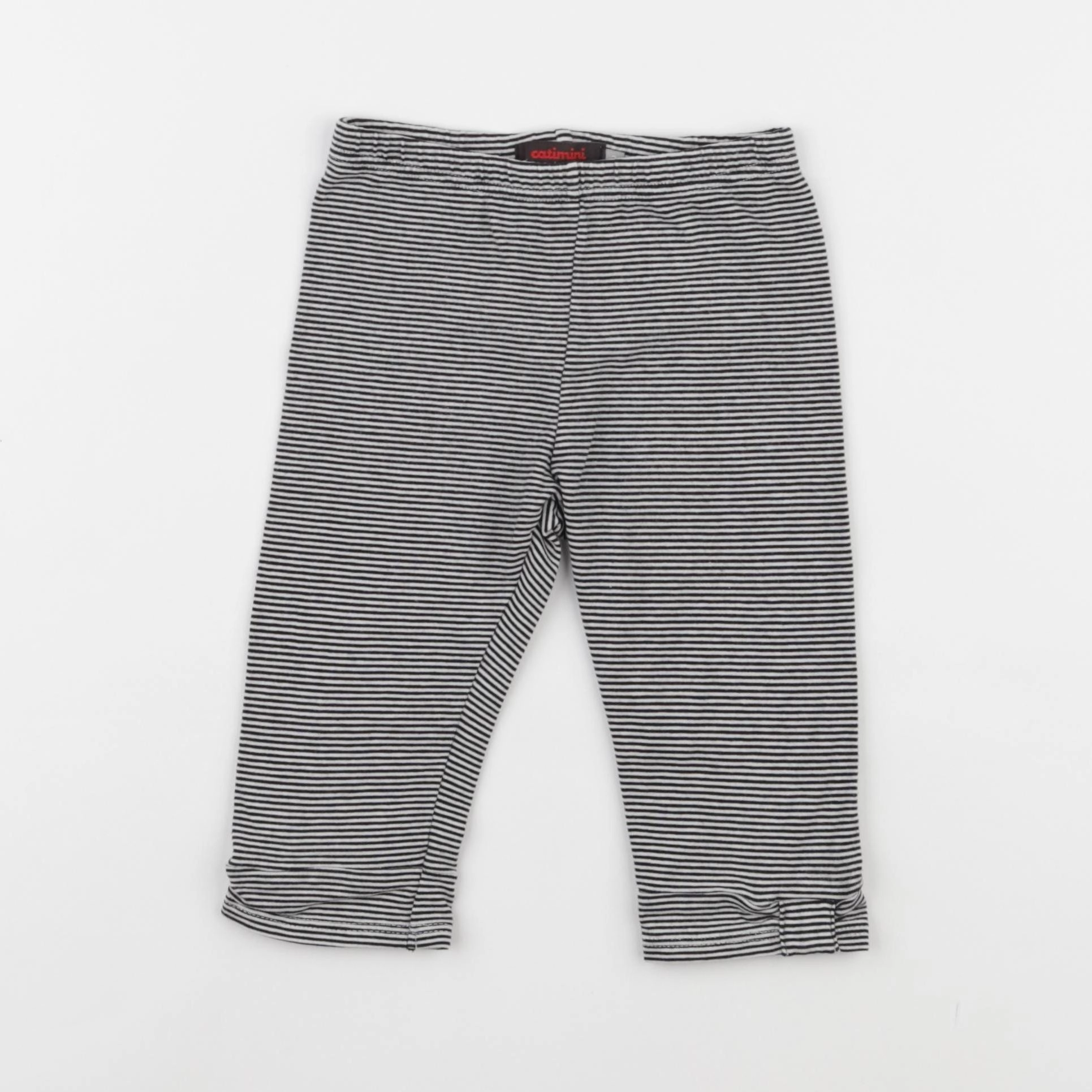 Catimini - legging court bleu, blanc - 3 ans