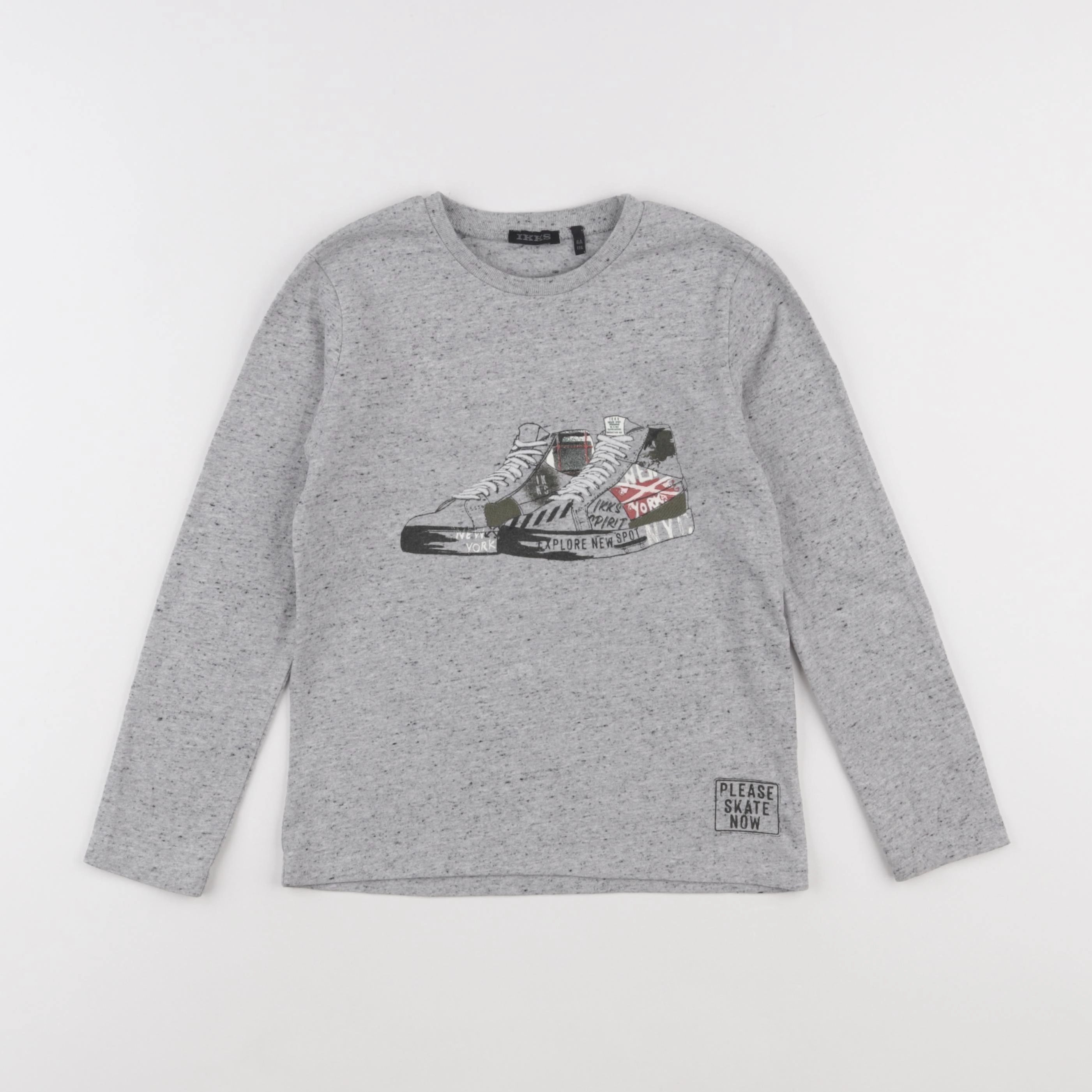 IKKS - tee-shirt gris - 6 ans