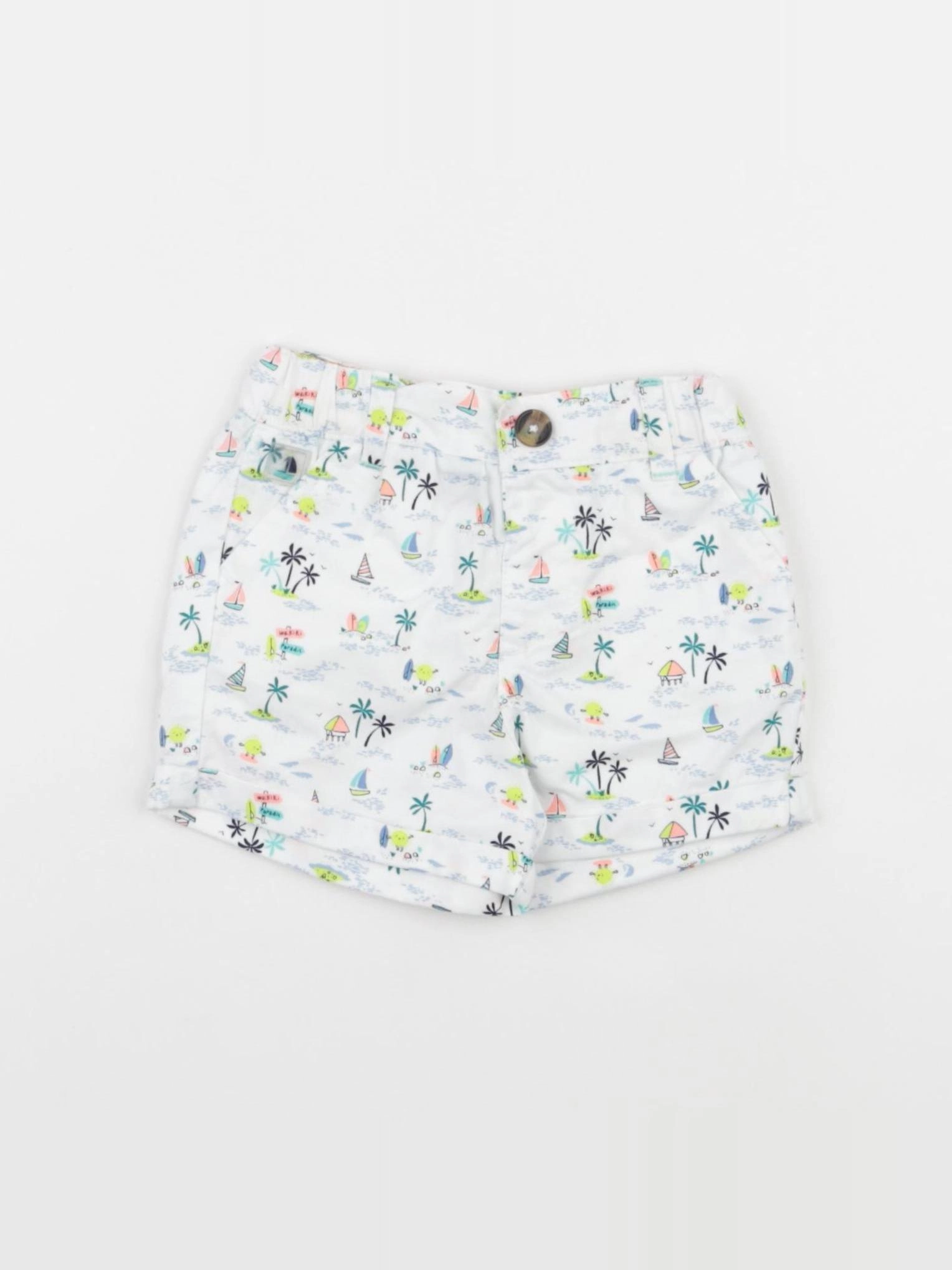 Sergent Major - short blanc - 6 mois