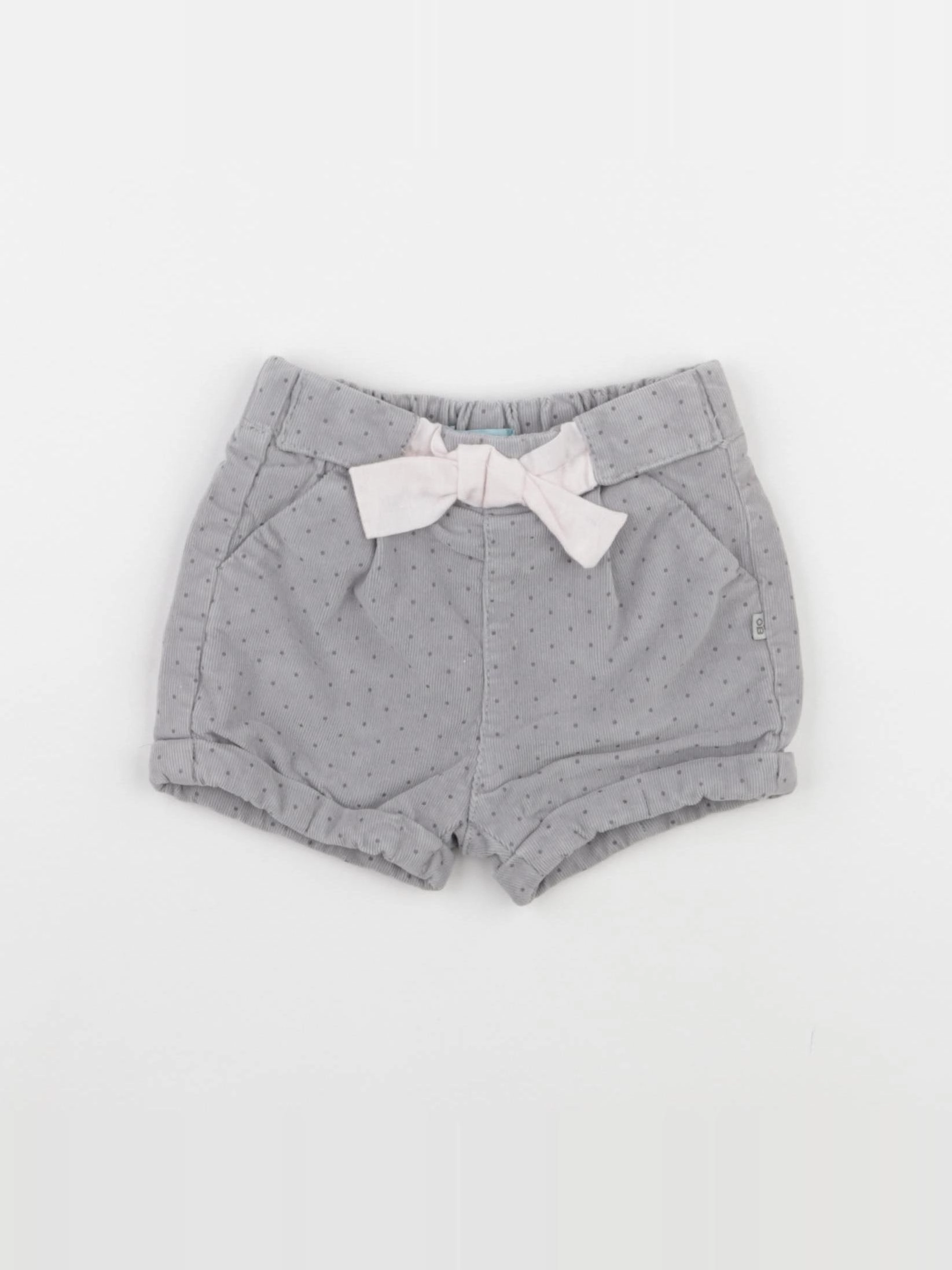 Obaïbi - short gris - 6 mois