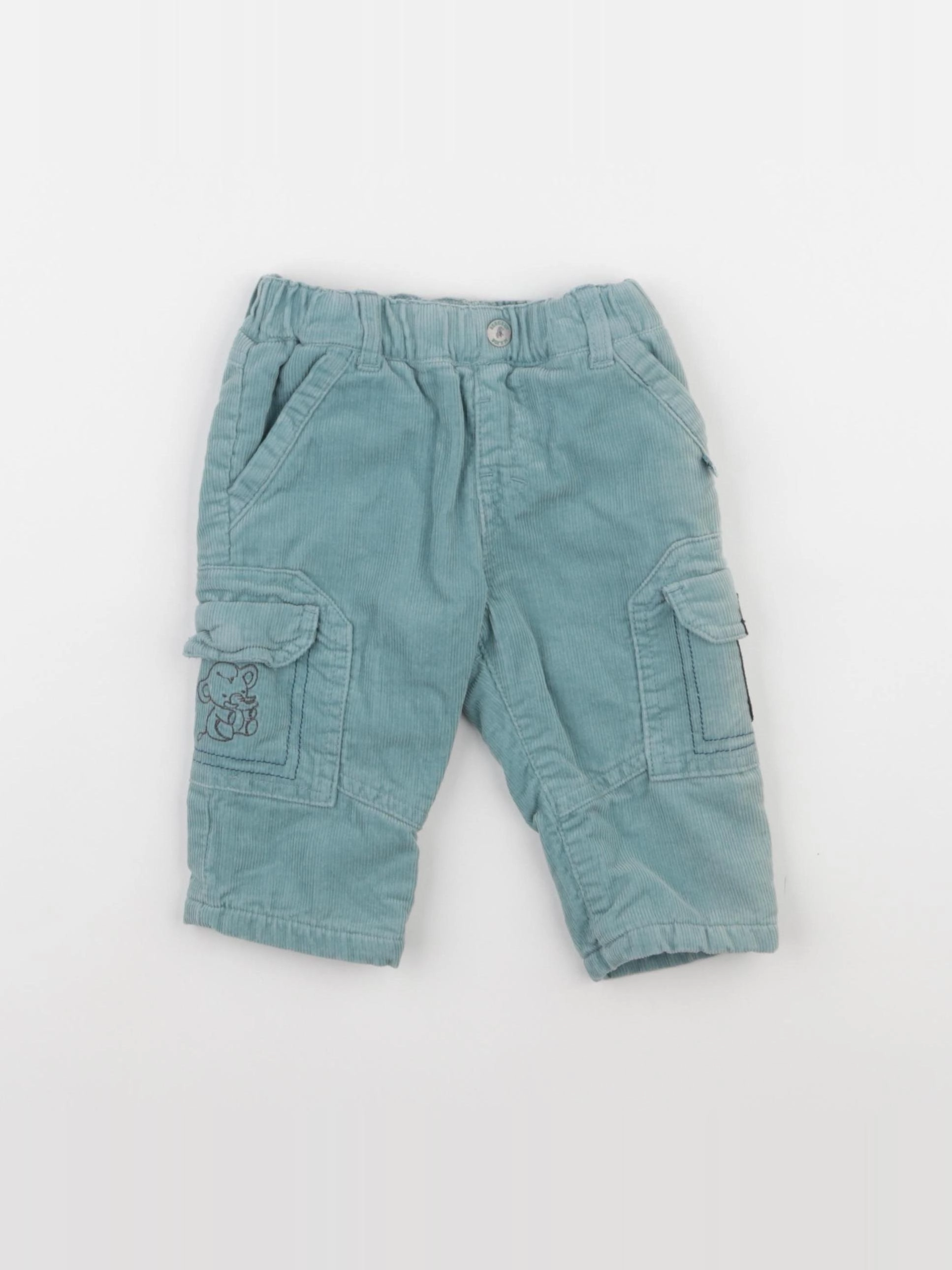 Sergent Major - pantalon doublé vert - 6 mois